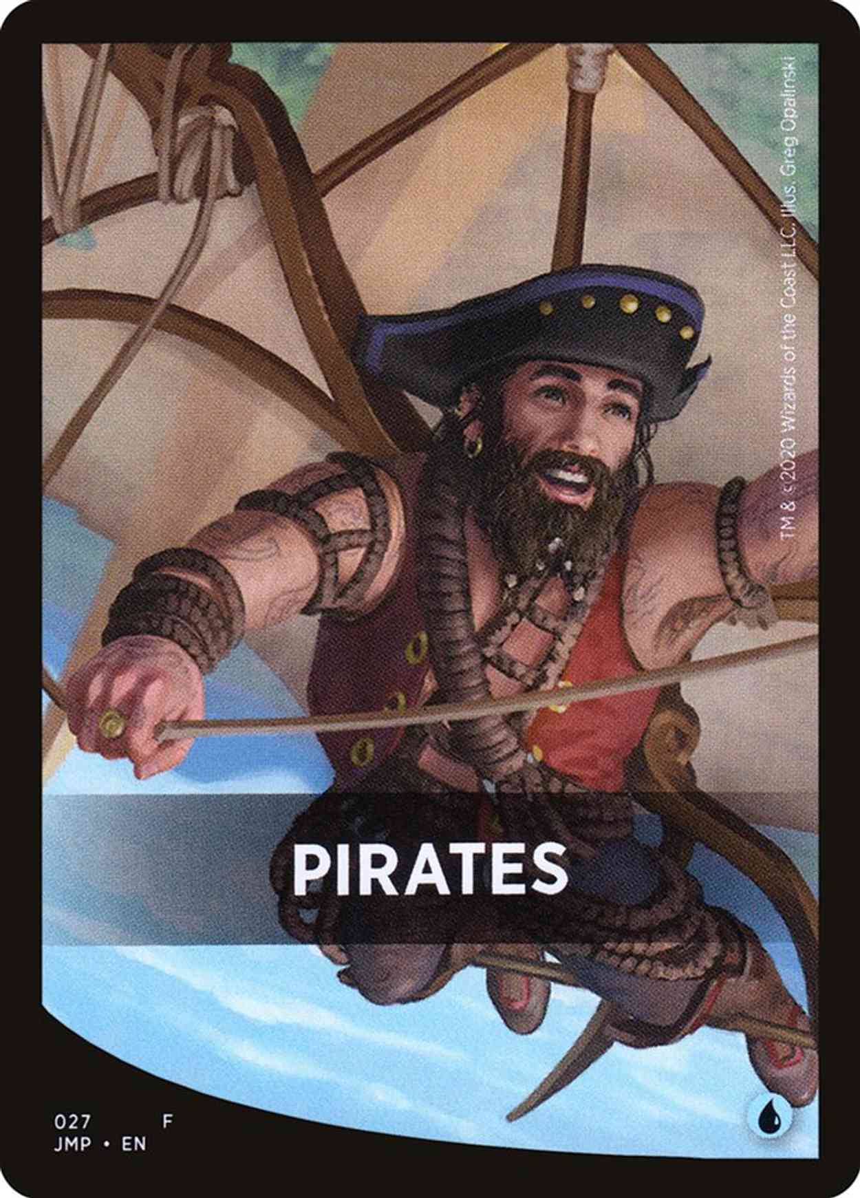 Pirates Theme Card magic card front