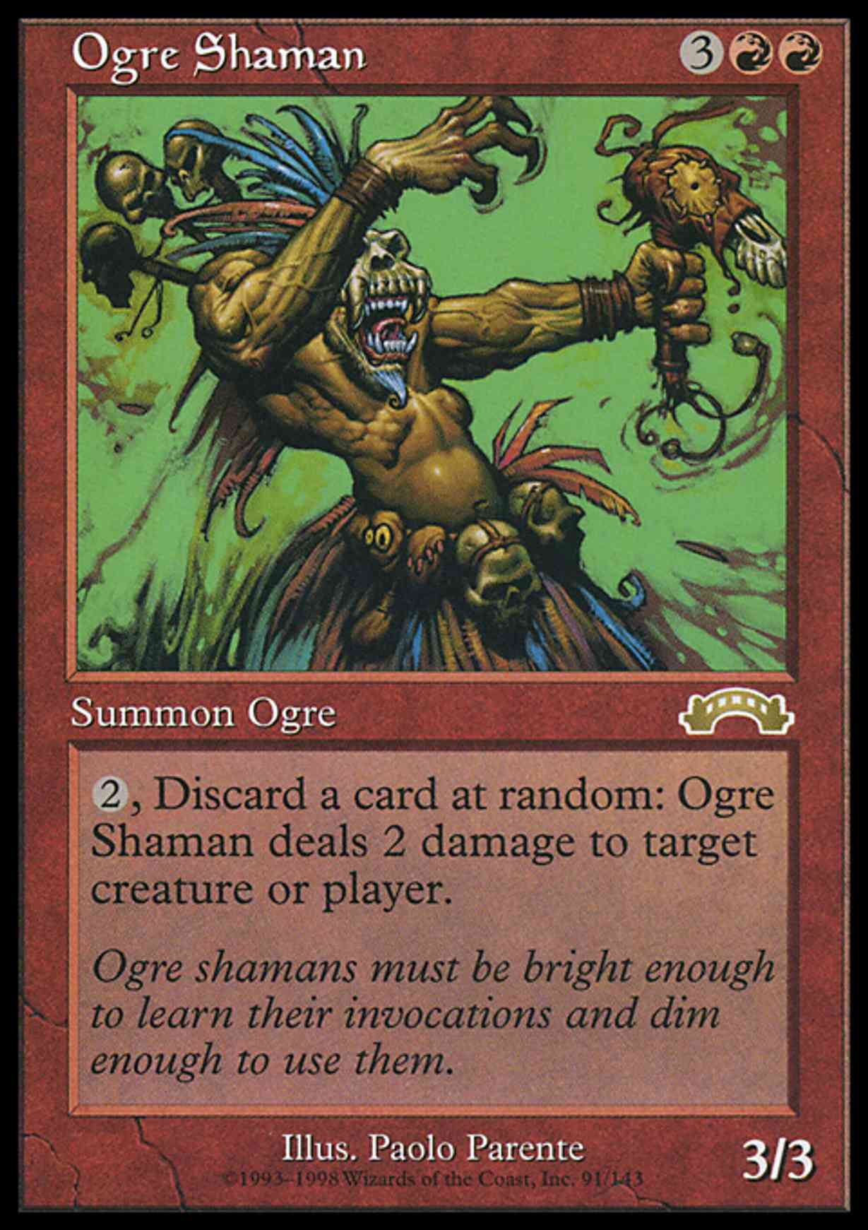 Ogre Shaman magic card front