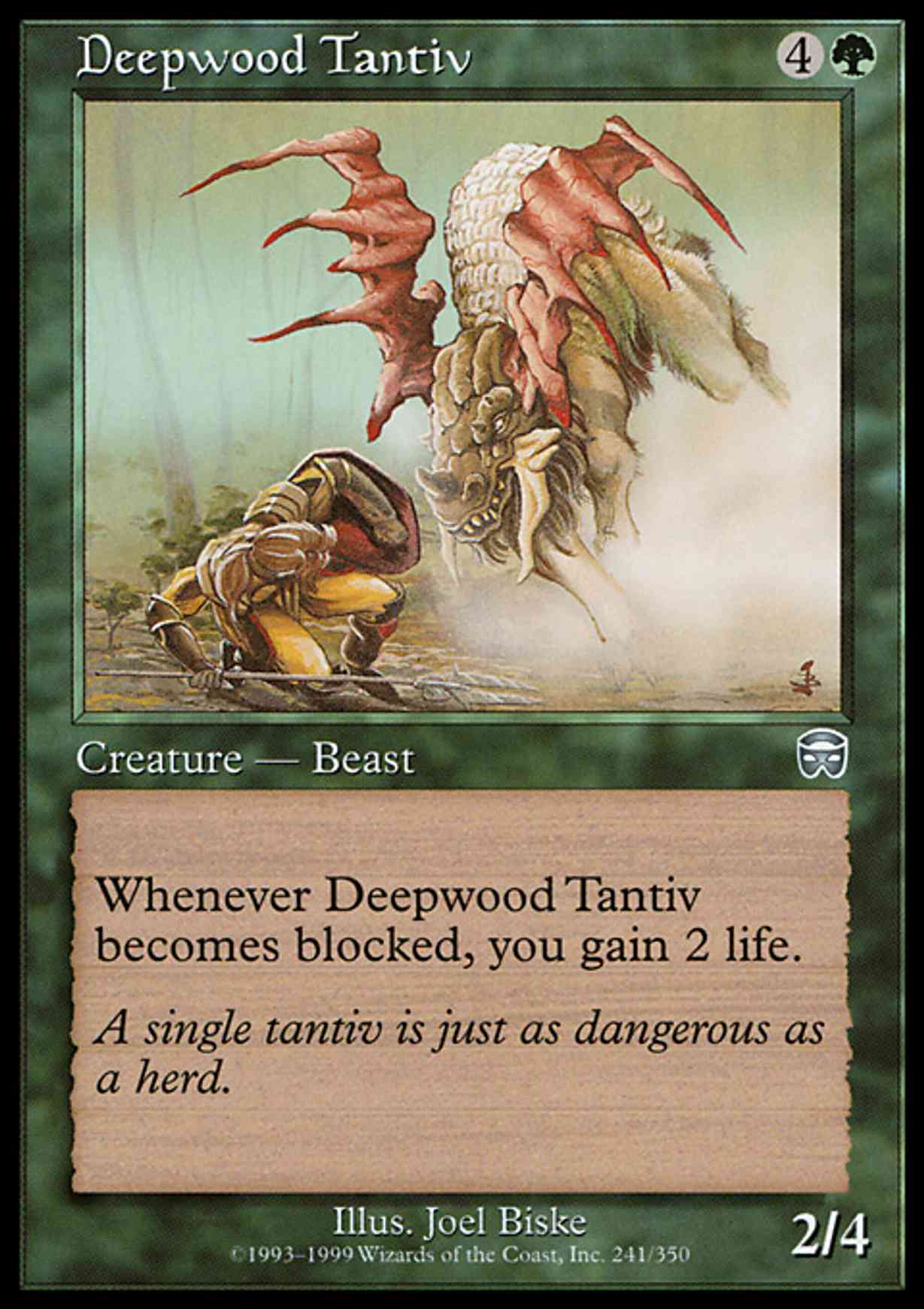 Deepwood Tantiv magic card front