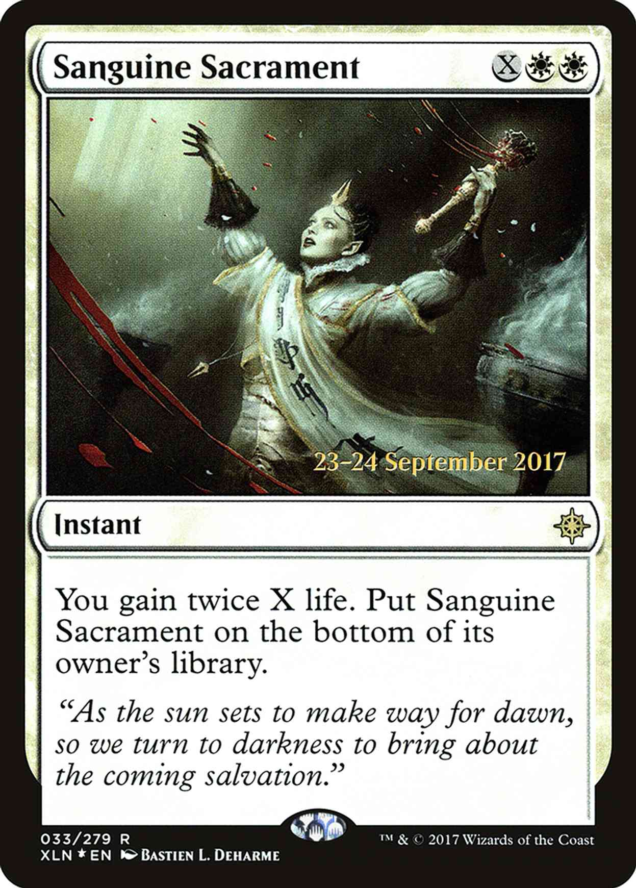 Sanguine Sacrament magic card front