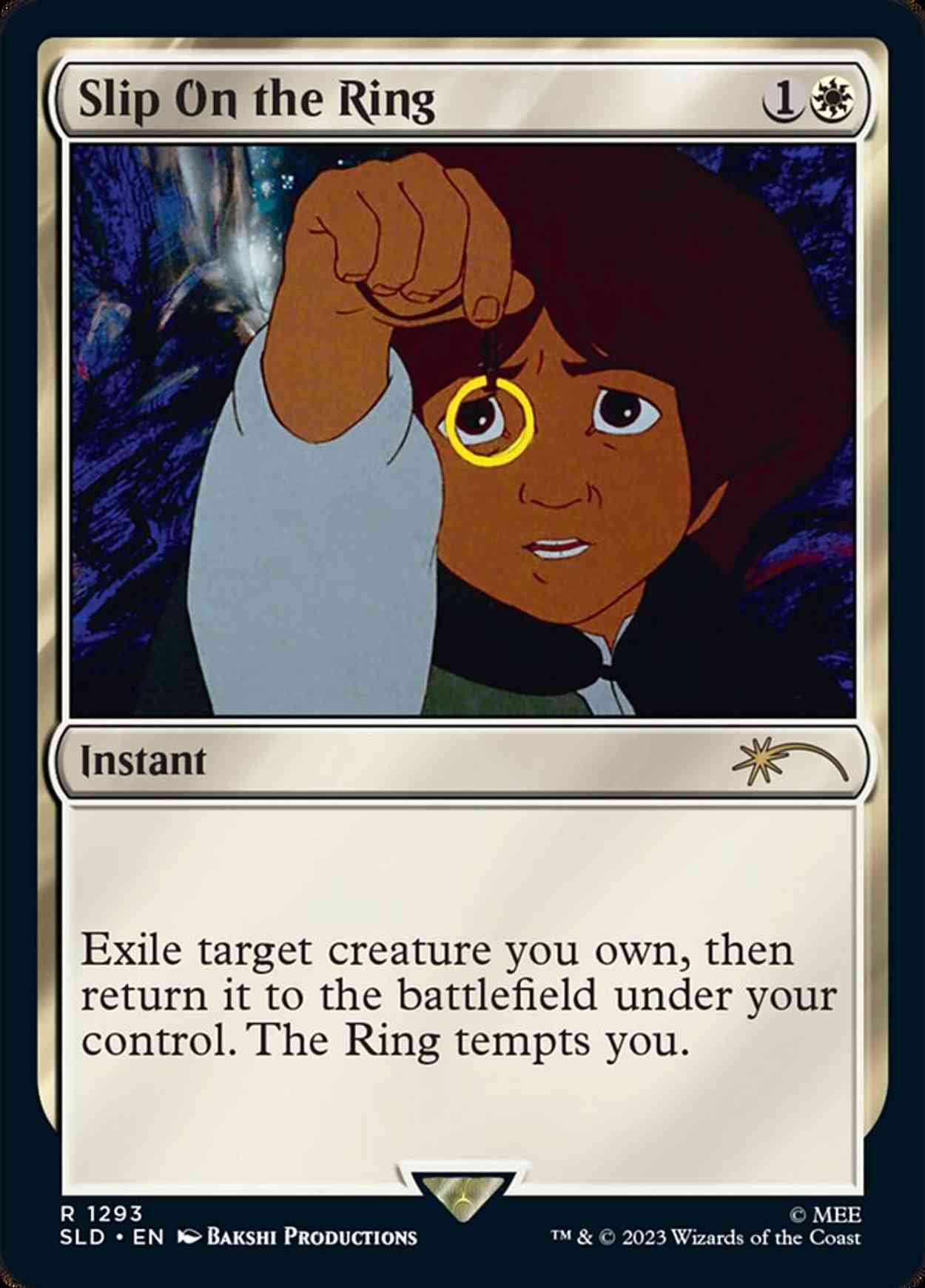 Slip On the Ring magic card front