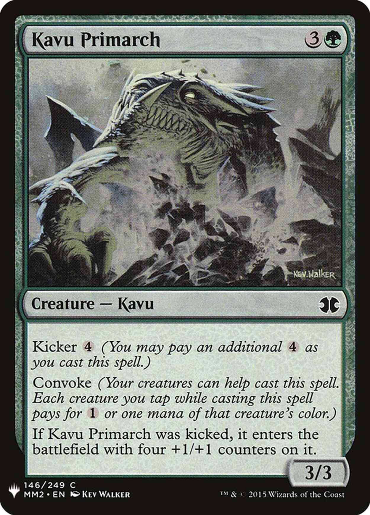 Kavu Primarch magic card front