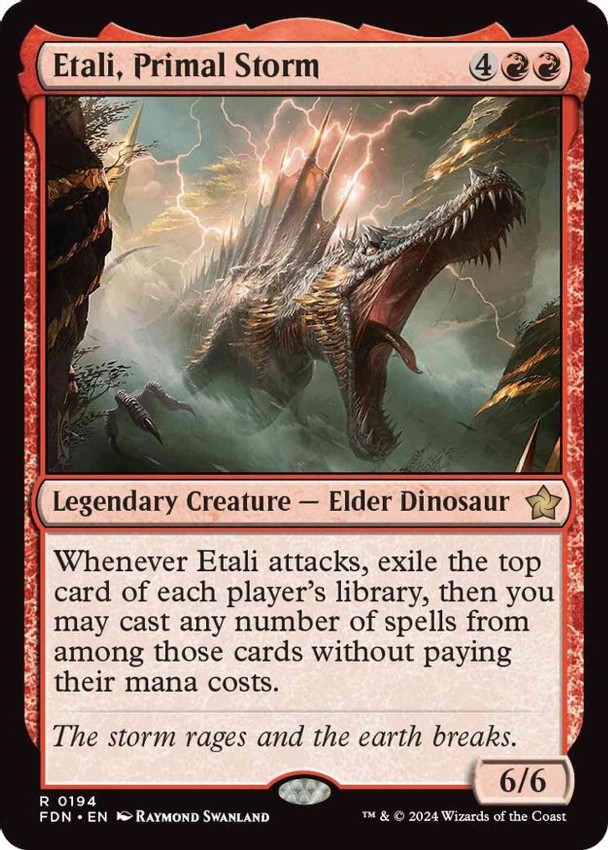 Etali, Primal Storm magic card front