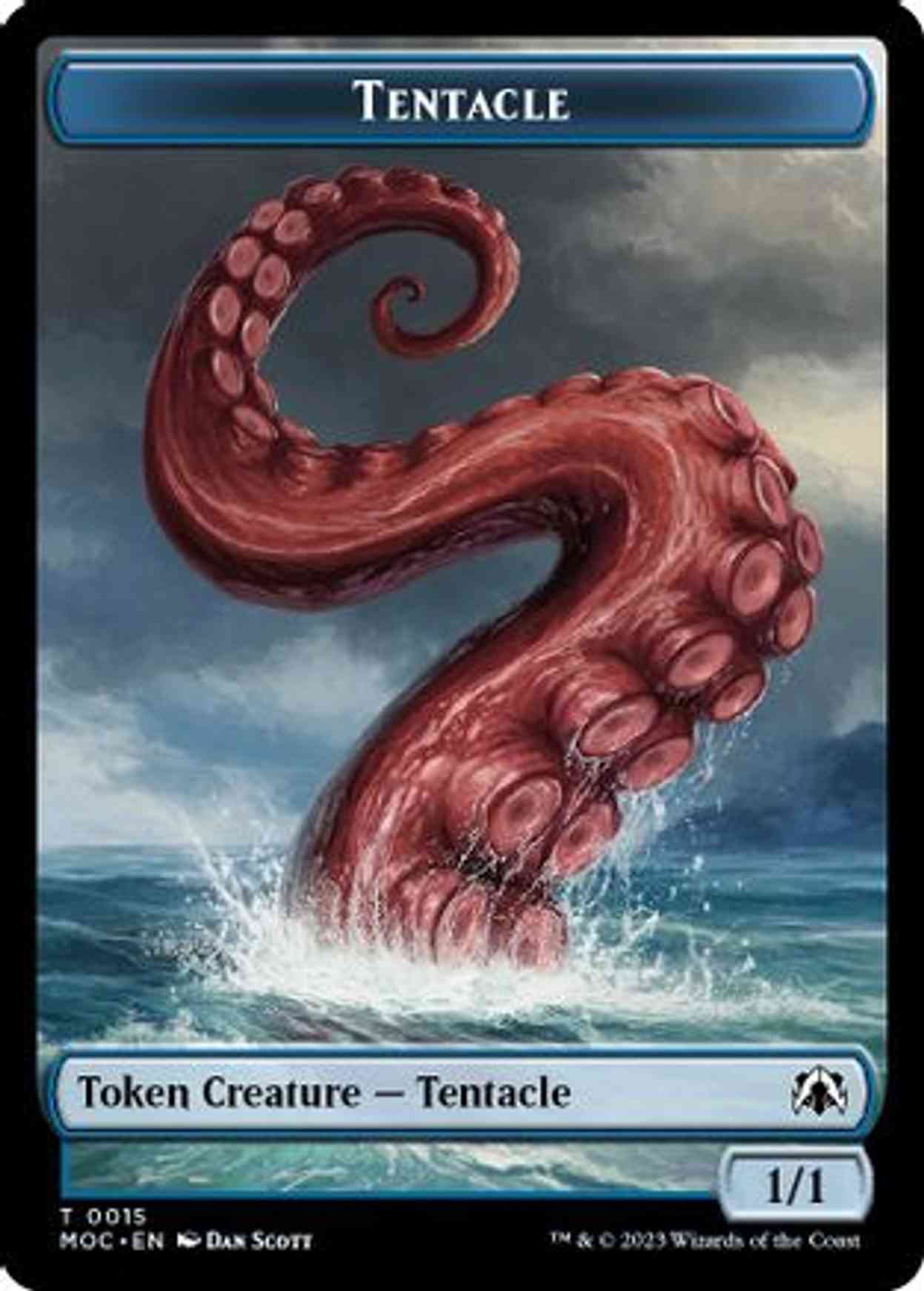 Tentacle // Human Double-sided Token magic card front