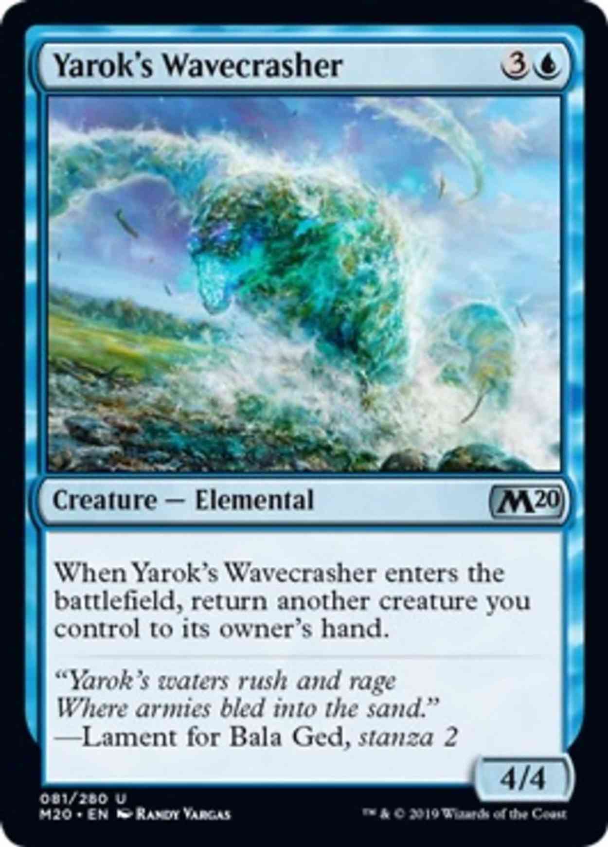 Yarok's Wavecrasher magic card front