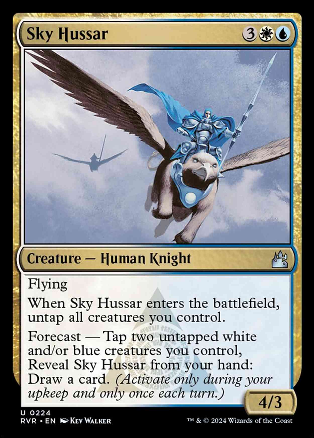 Sky Hussar magic card front