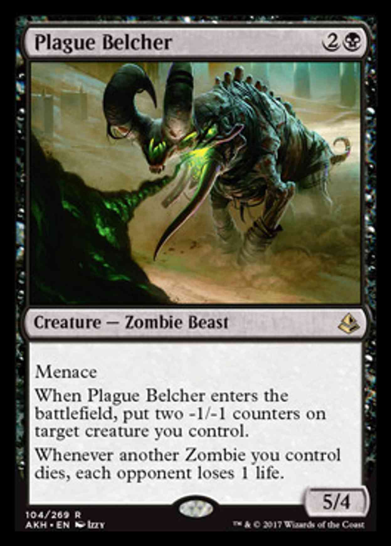 Plague Belcher magic card front
