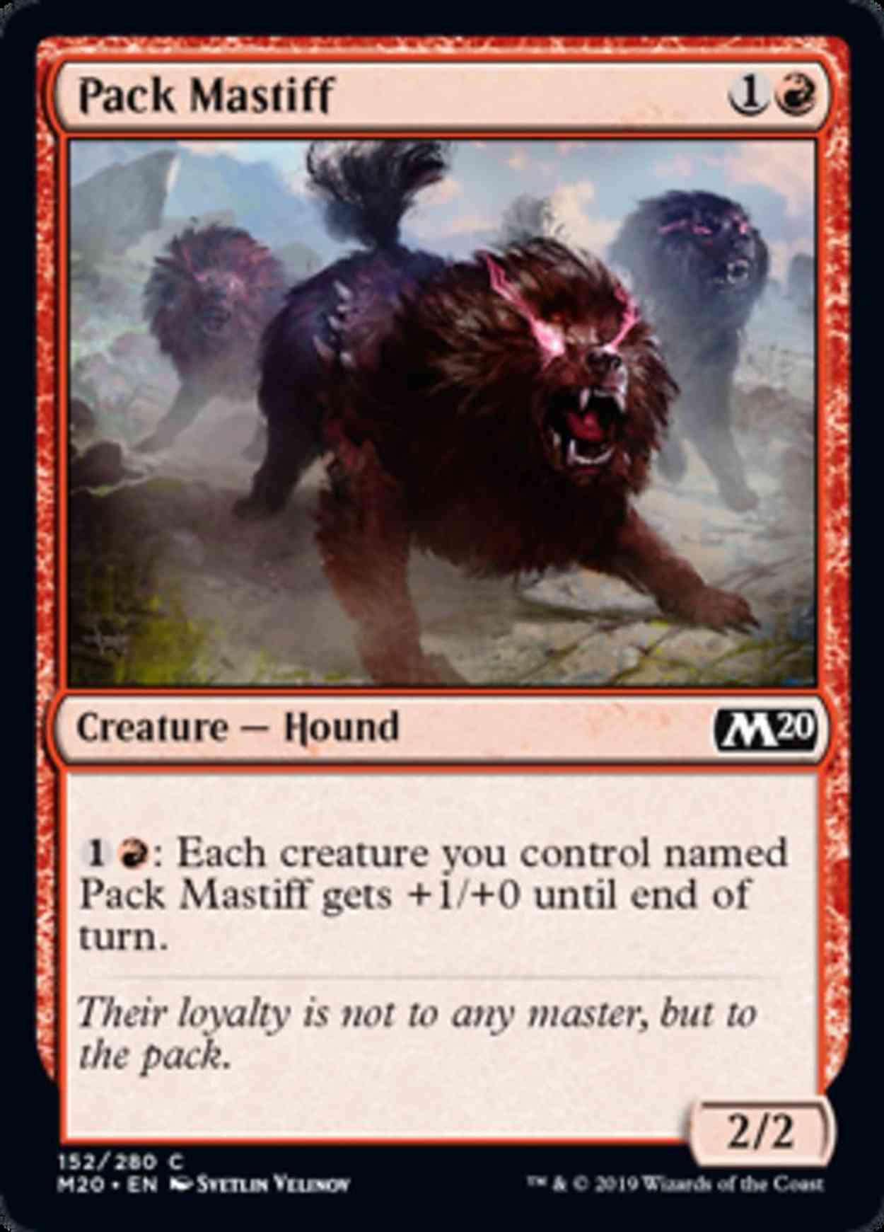 Pack Mastiff magic card front