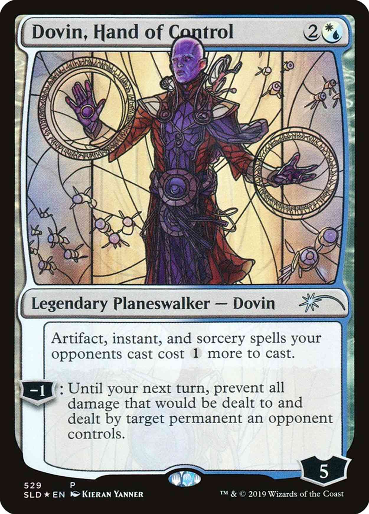 Dovin, Hand of Control (Stained Glass) magic card front