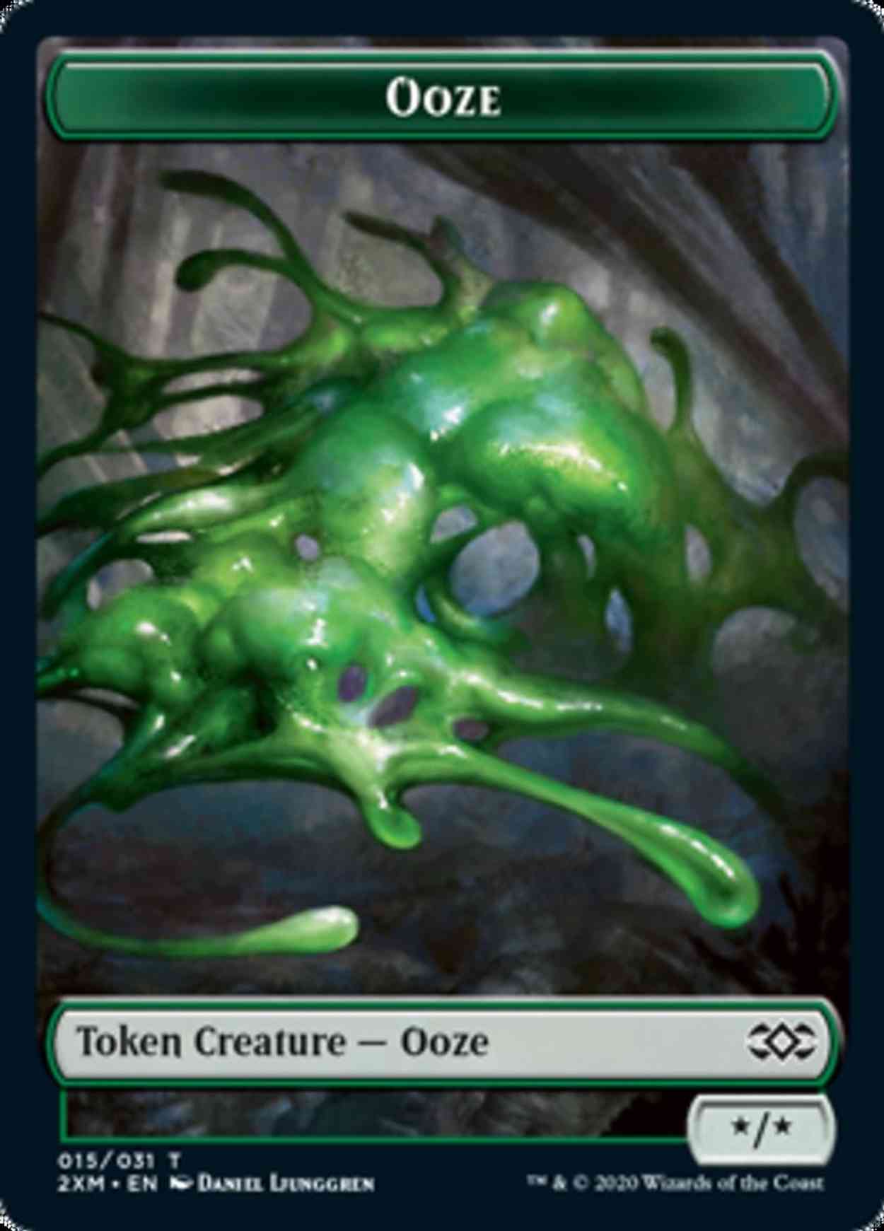 Ooze // Wurm (029) Double-sided Token magic card front