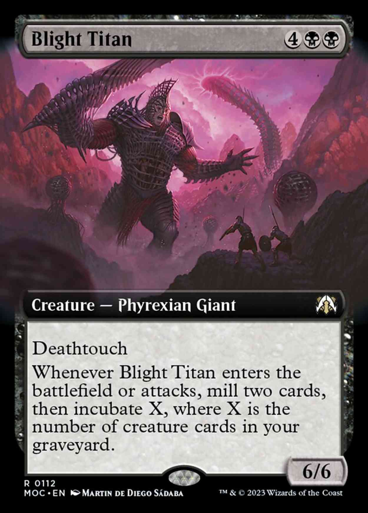 Blight Titan (Extended Art) magic card front
