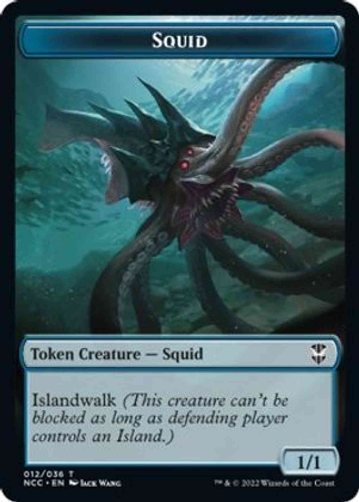 Squid // The Monarch Double-sided Token magic card front