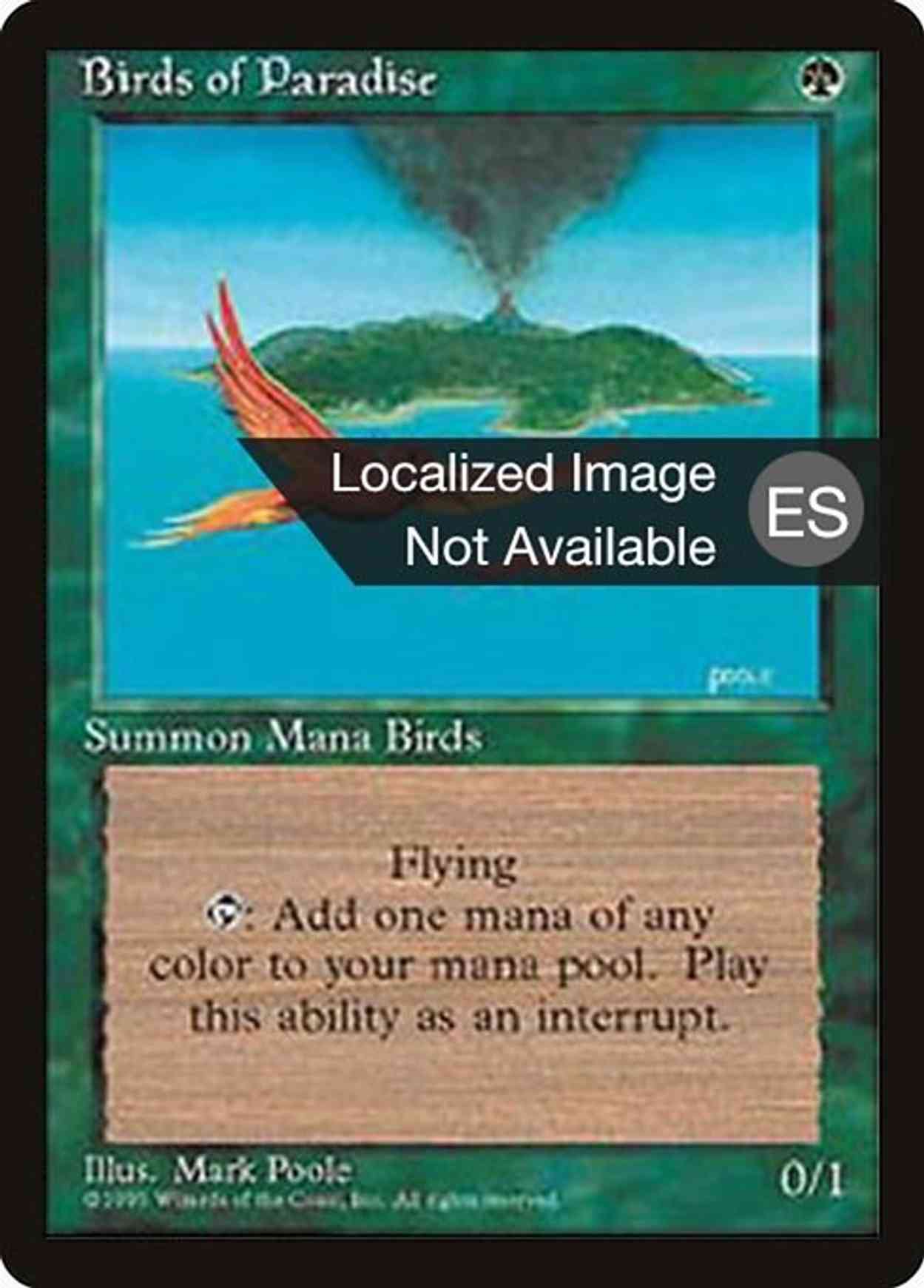 Birds of Paradise magic card front