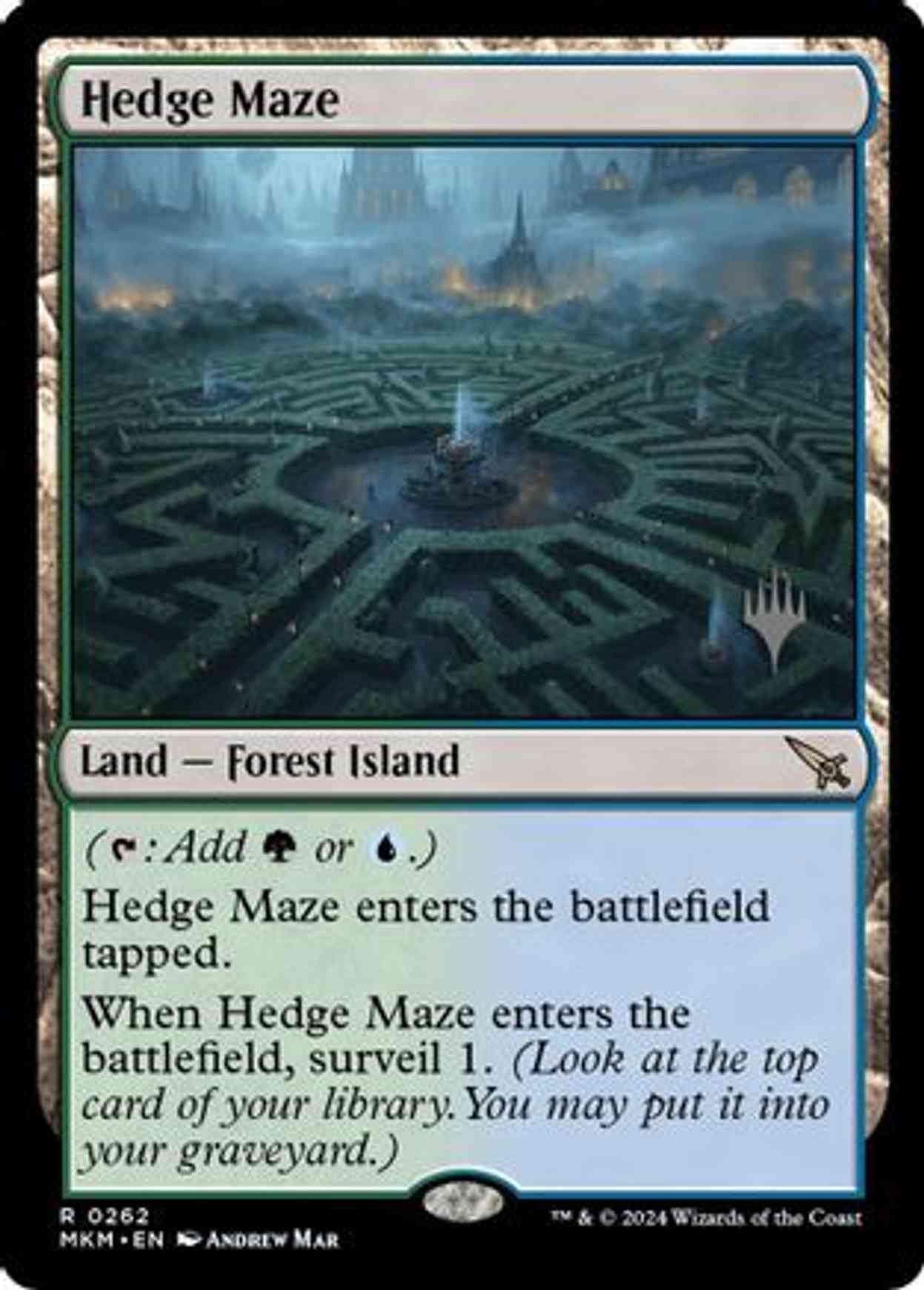 Hedge Maze magic card front