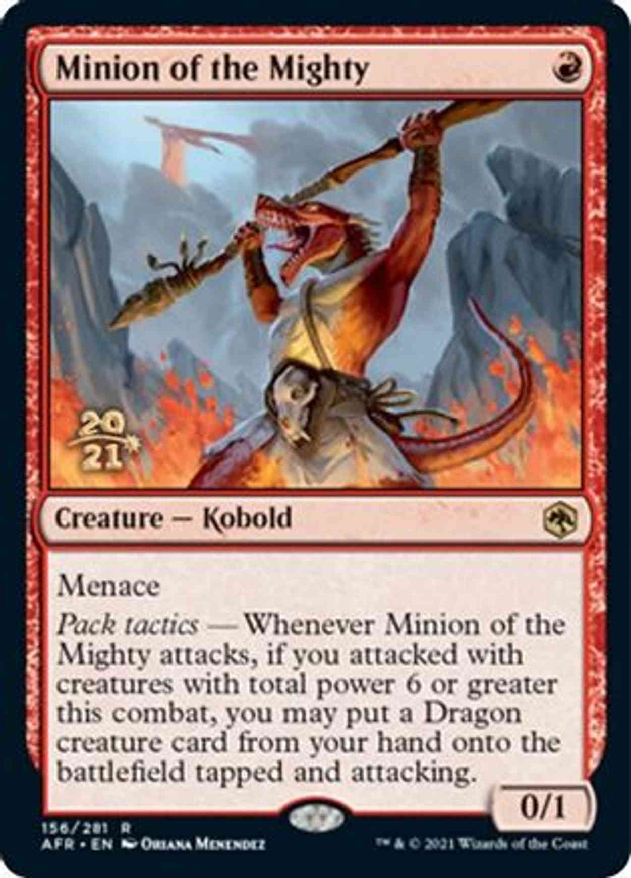 Minion of the Mighty magic card front