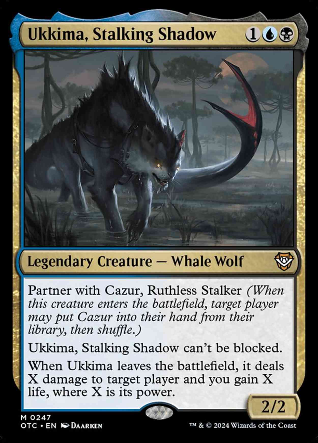 Ukkima, Stalking Shadow magic card front