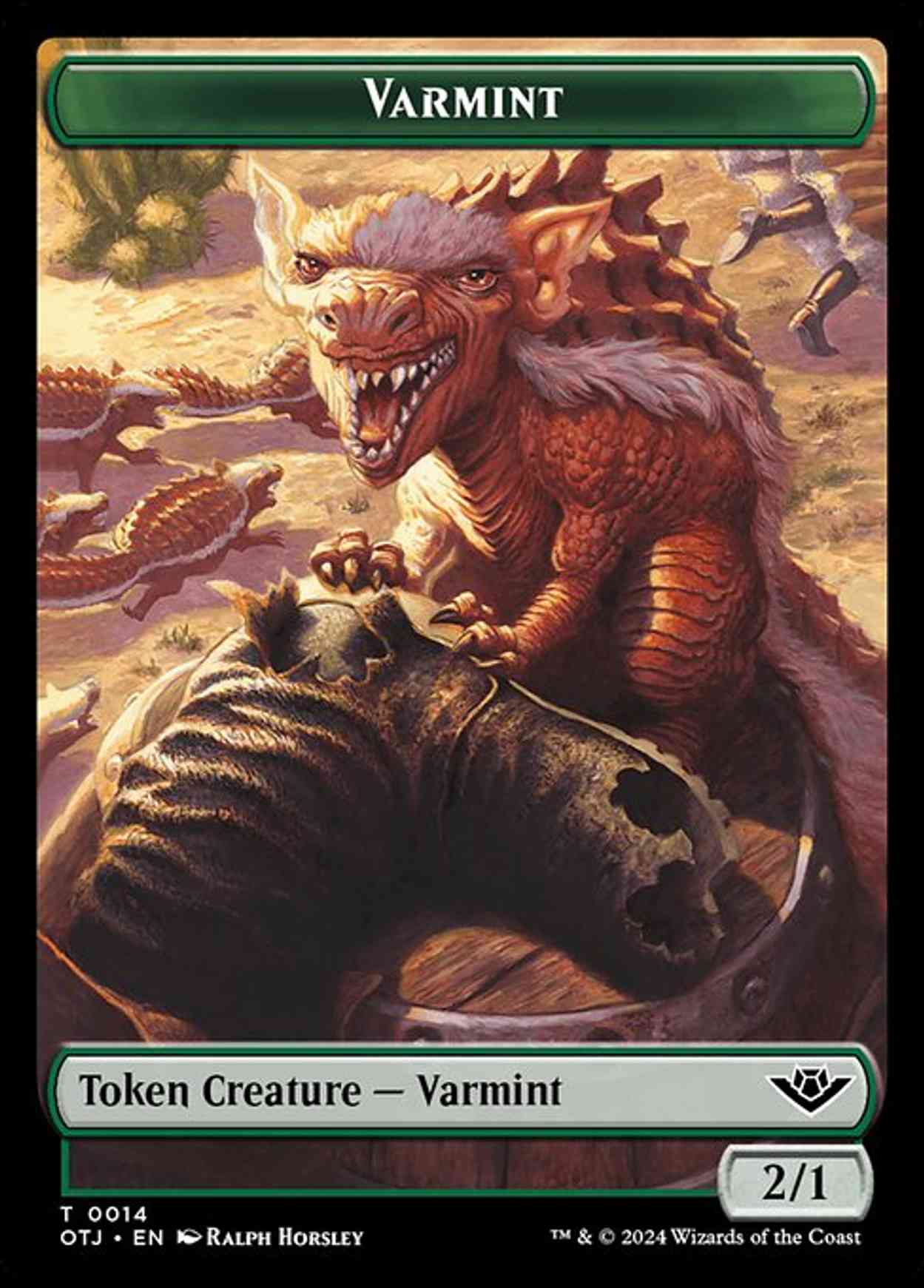Varmint Token magic card front