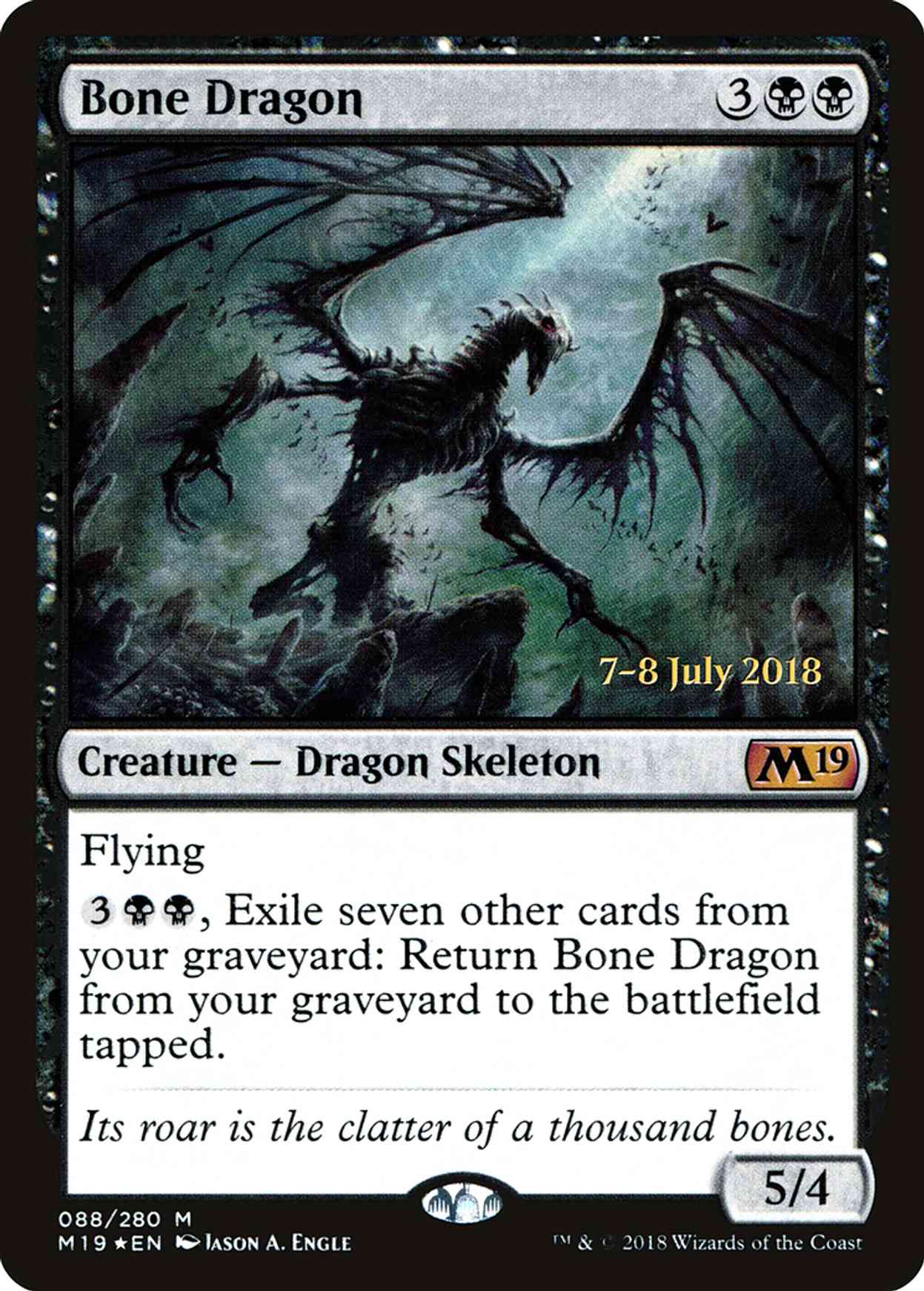 Bone Dragon magic card front
