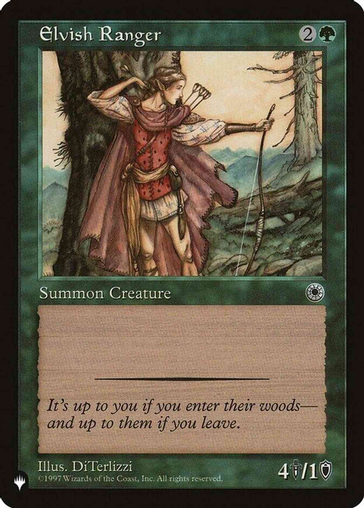 Elvish Ranger magic card front