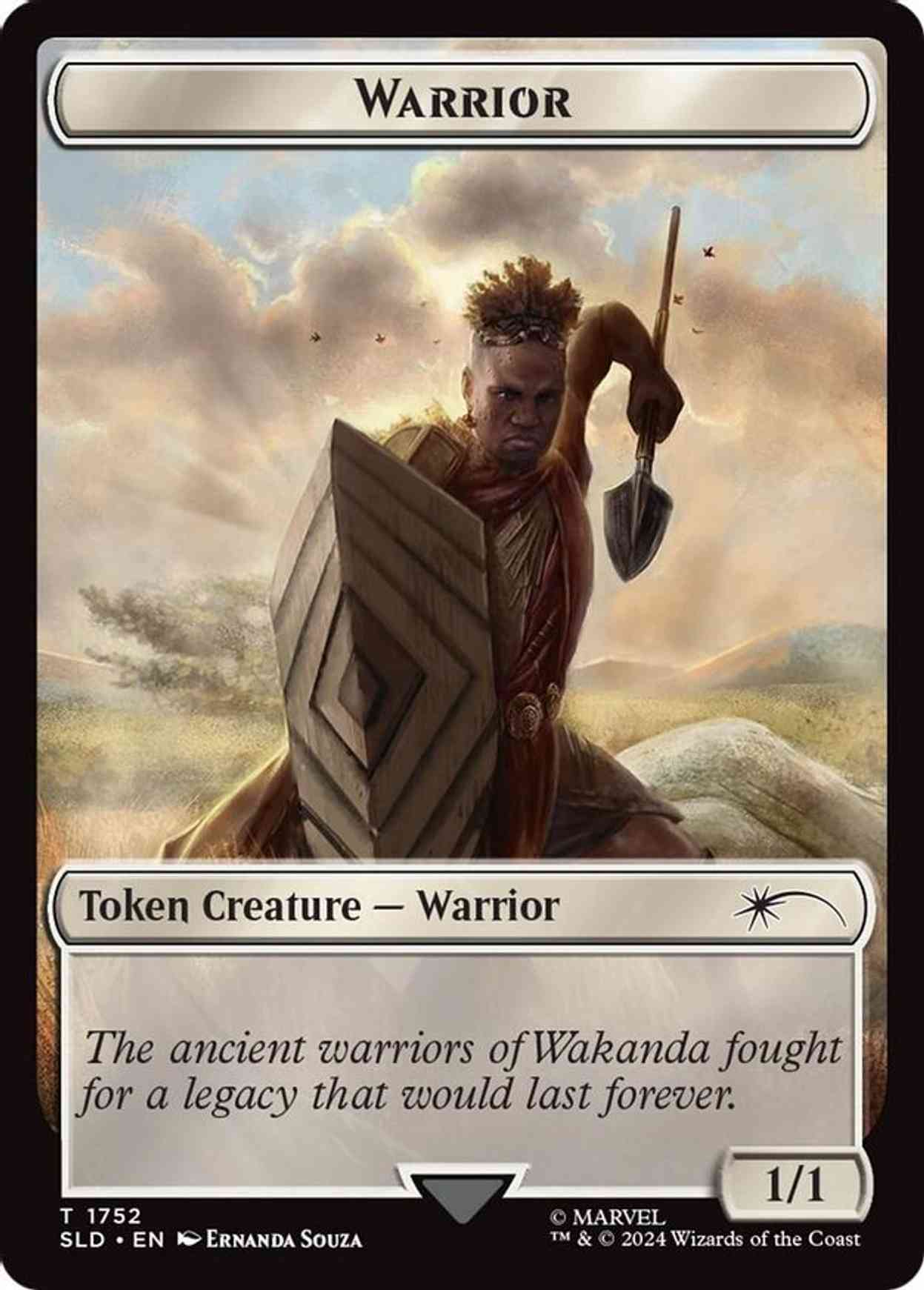 Warrior Token magic card front