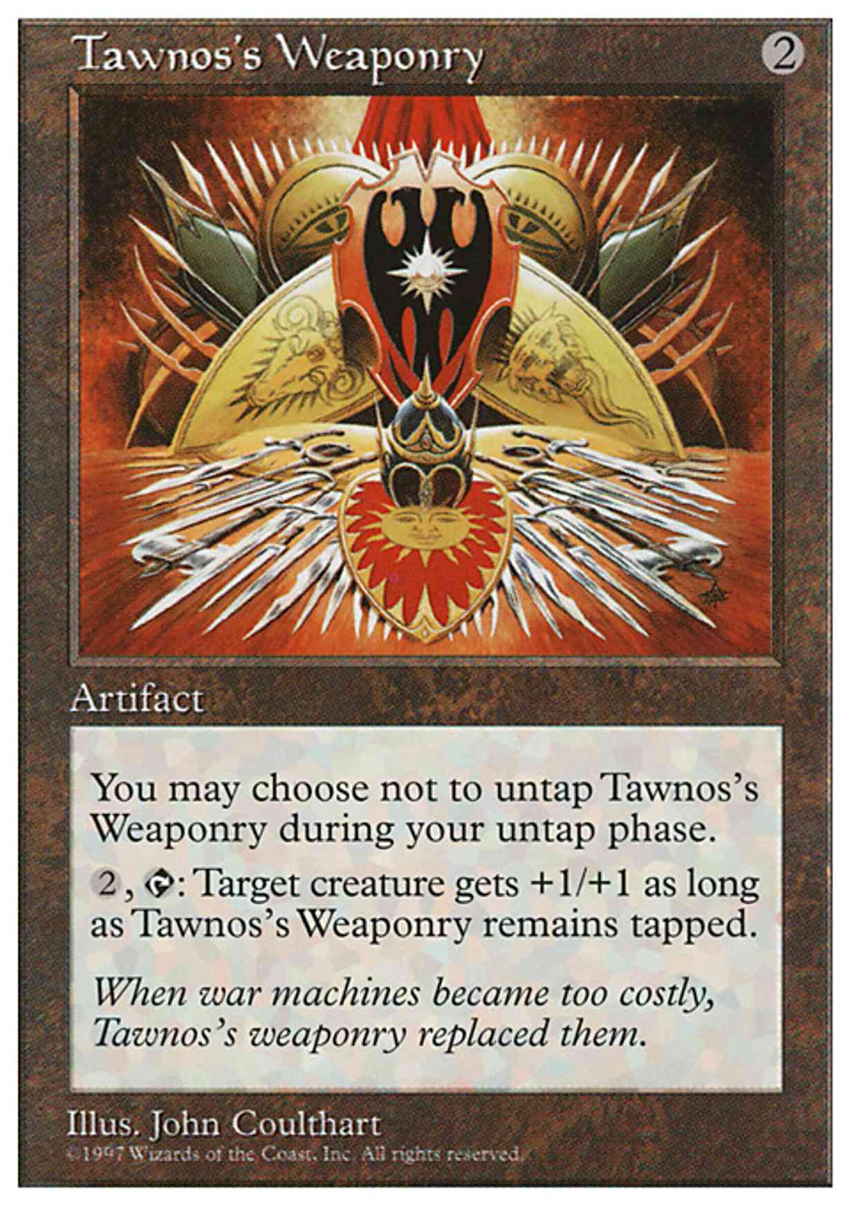 Tawnos's Weaponry magic card front