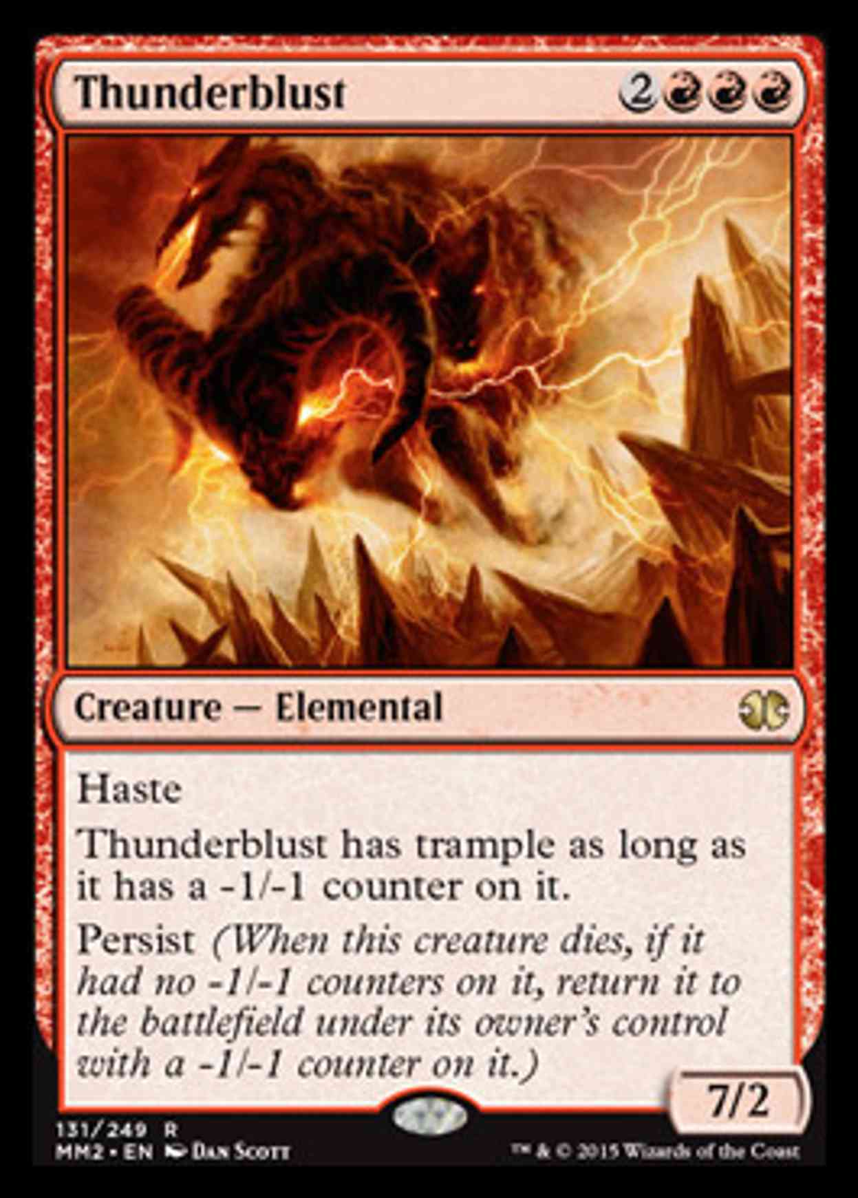 Thunderblust magic card front