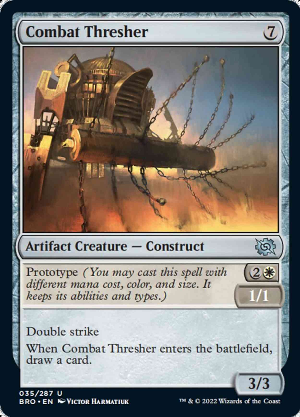 Combat Thresher magic card front