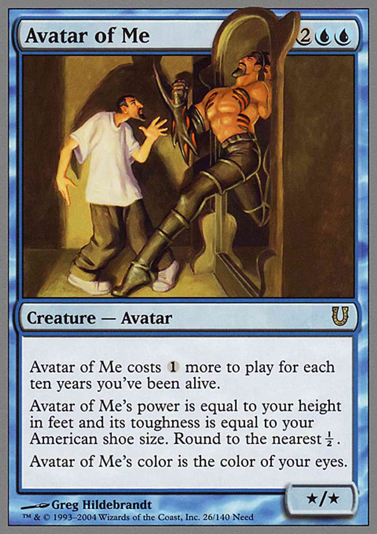 Avatar of Me magic card front