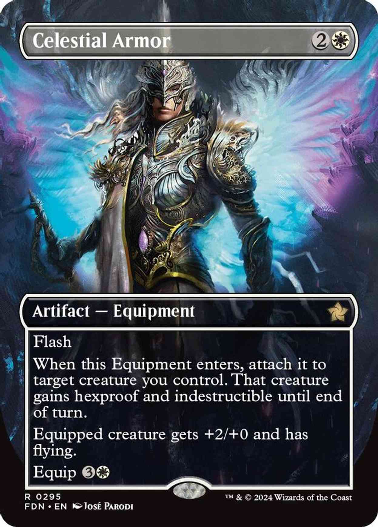 Celestial Armor (Borderless) magic card front