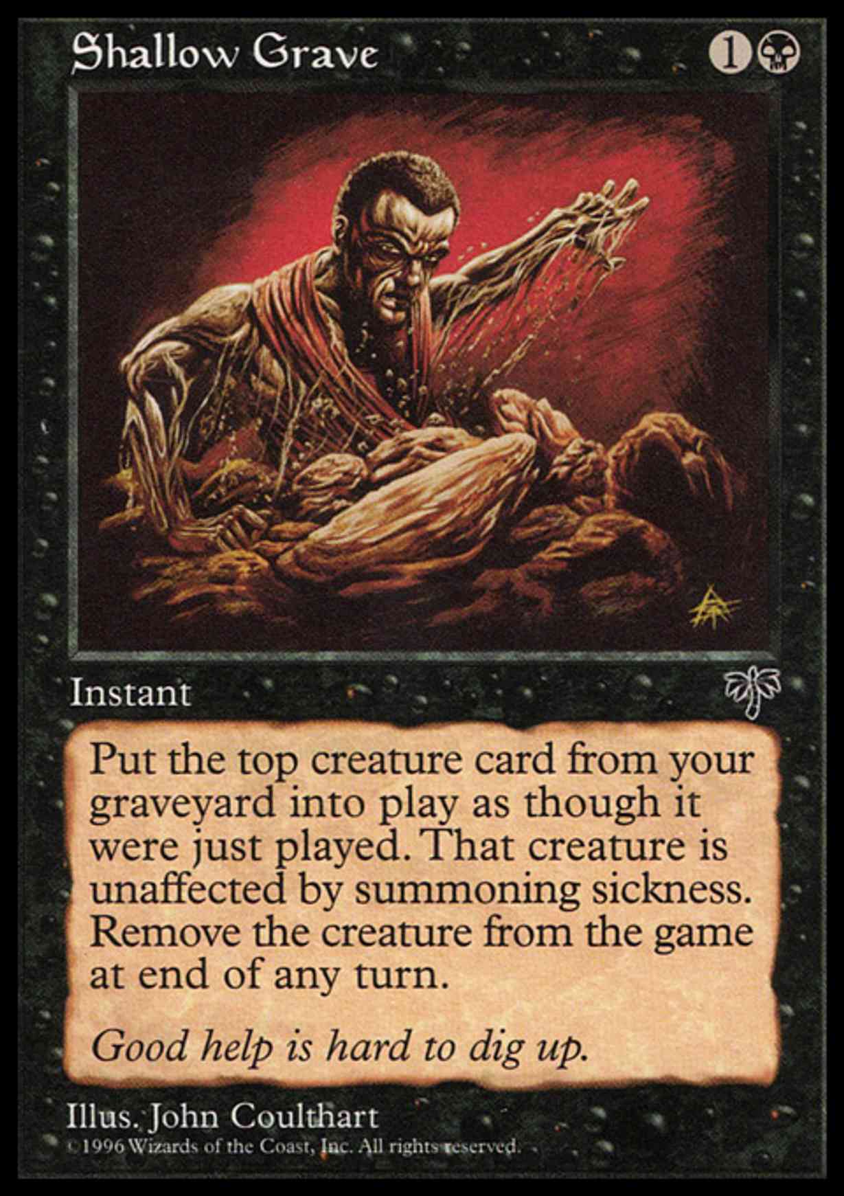 Shallow Grave magic card front