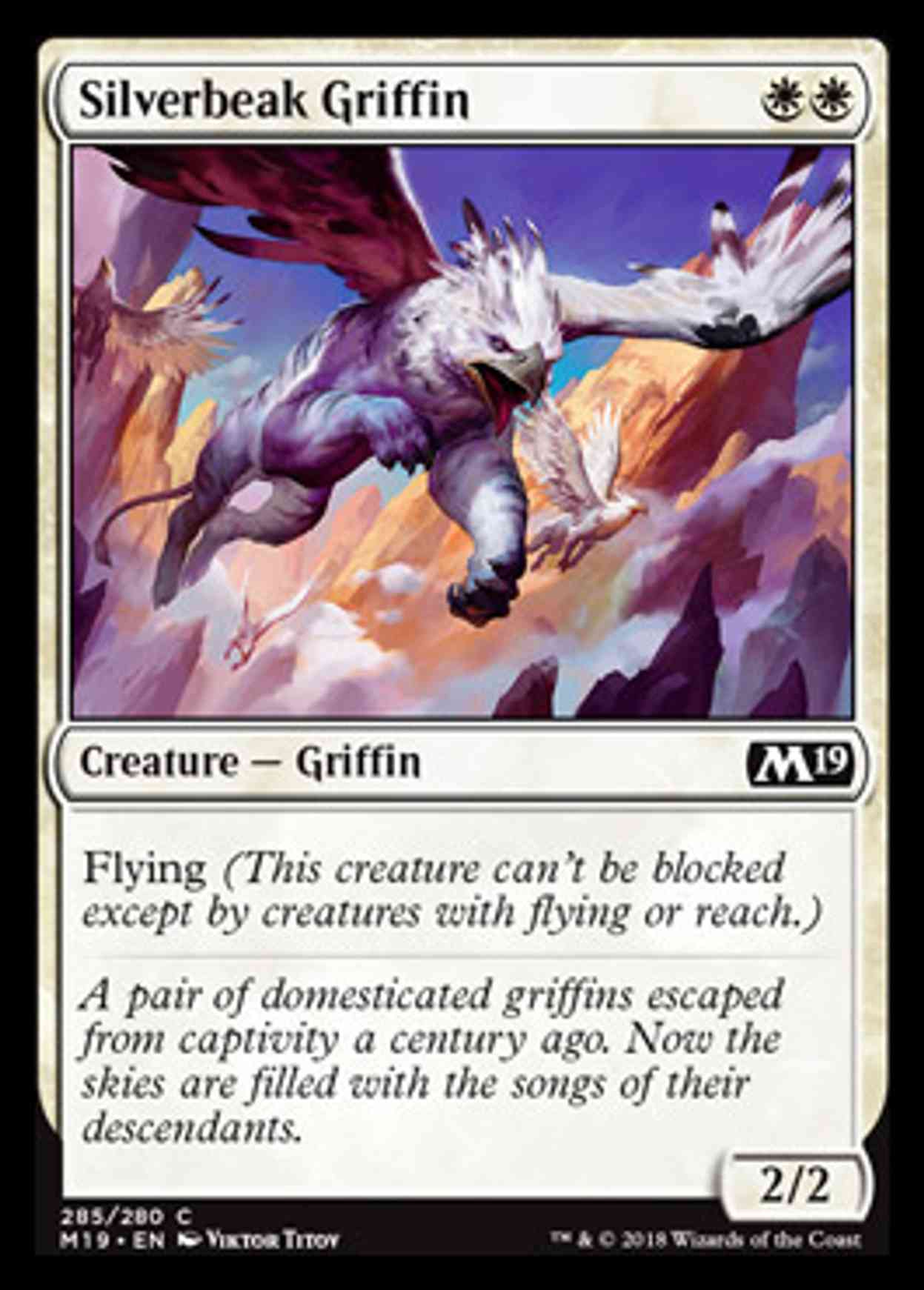Silverbeak Griffin magic card front