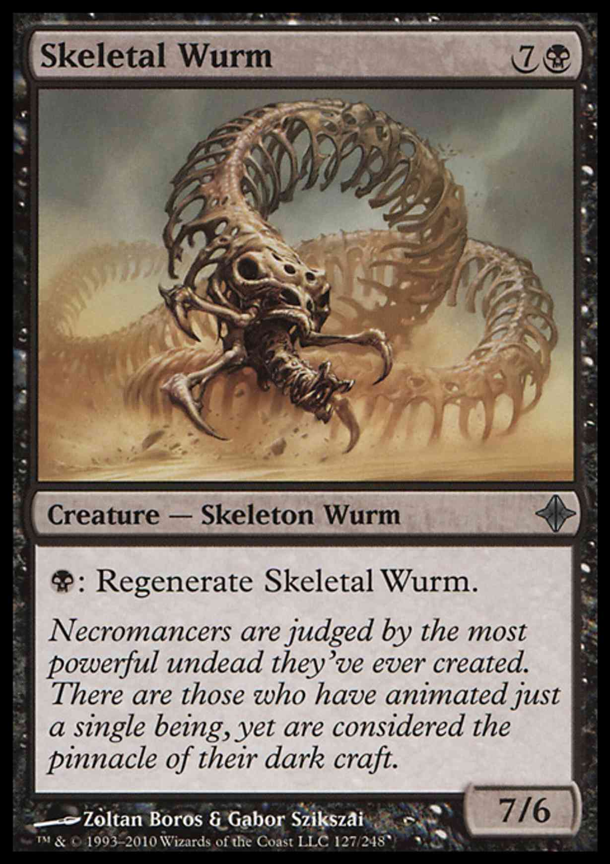 Skeletal Wurm magic card front