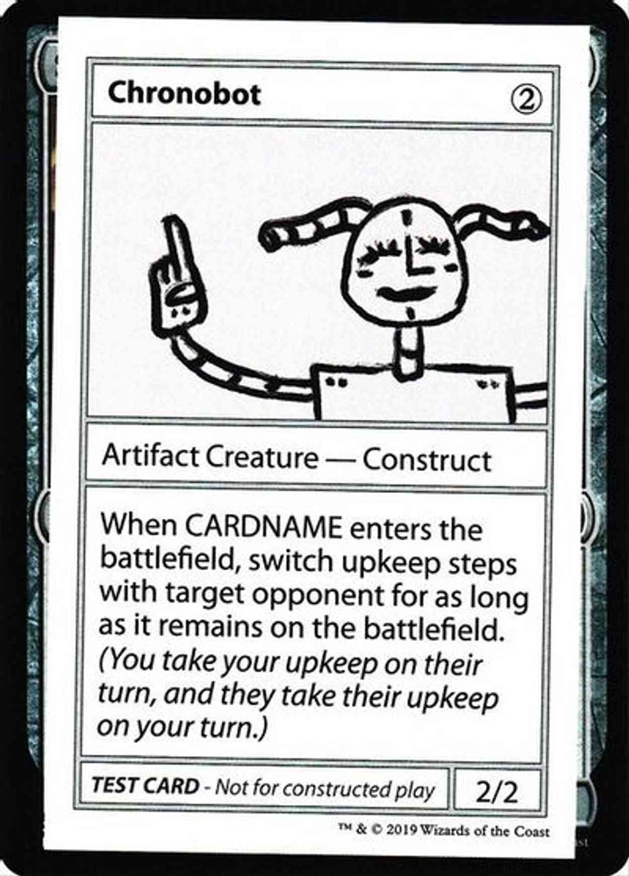 Chronobot (No PW Symbol) magic card front