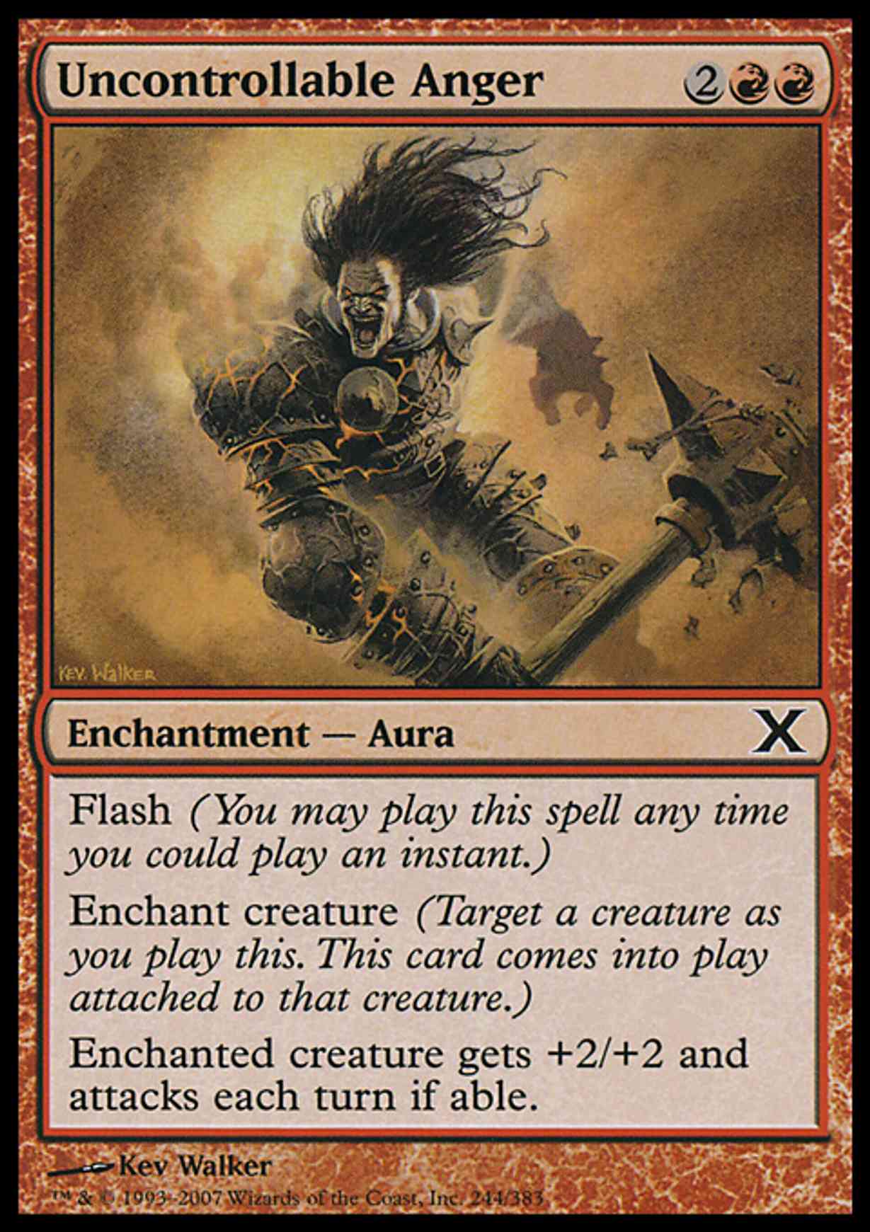 Uncontrollable Anger magic card front