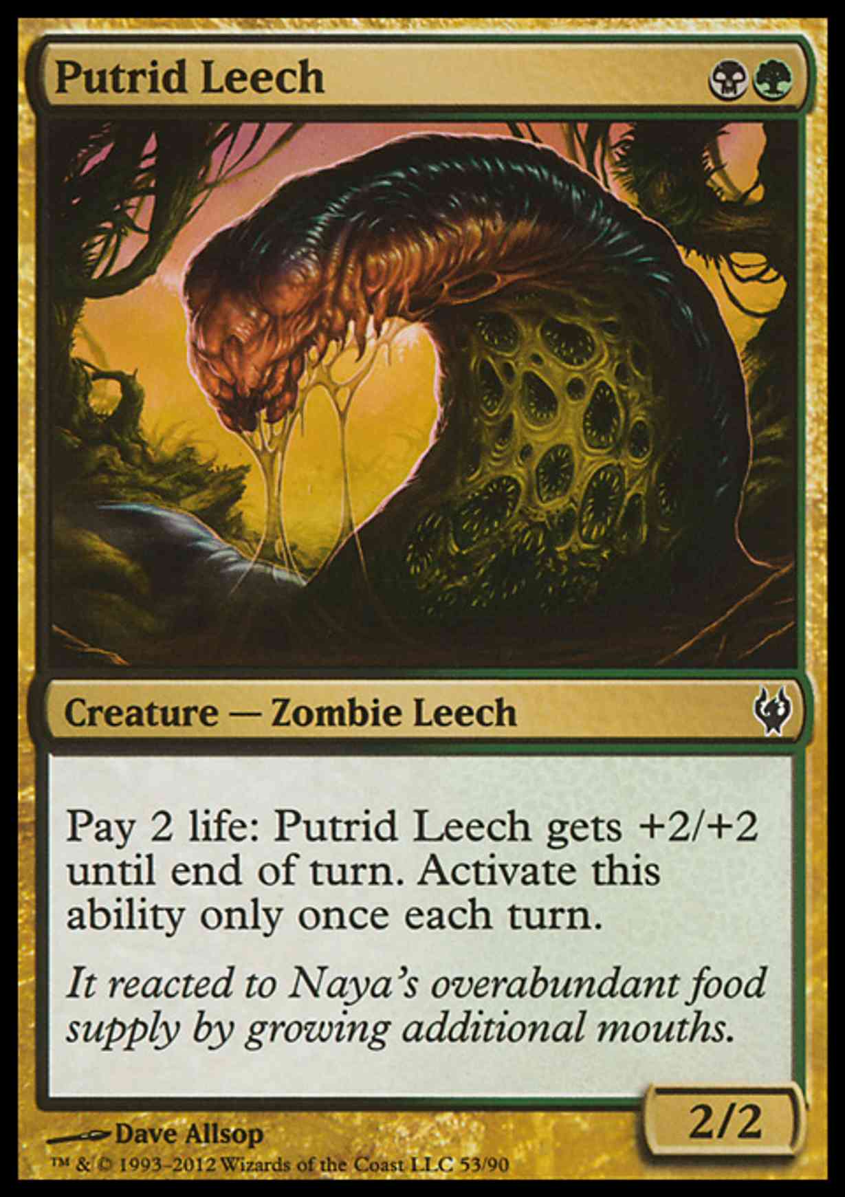 Putrid Leech magic card front