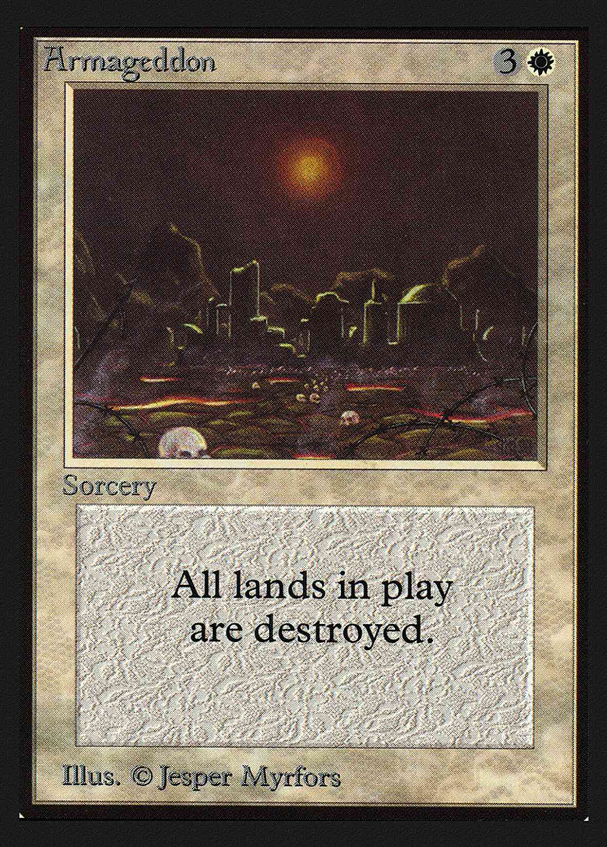 Armageddon (IE) magic card front