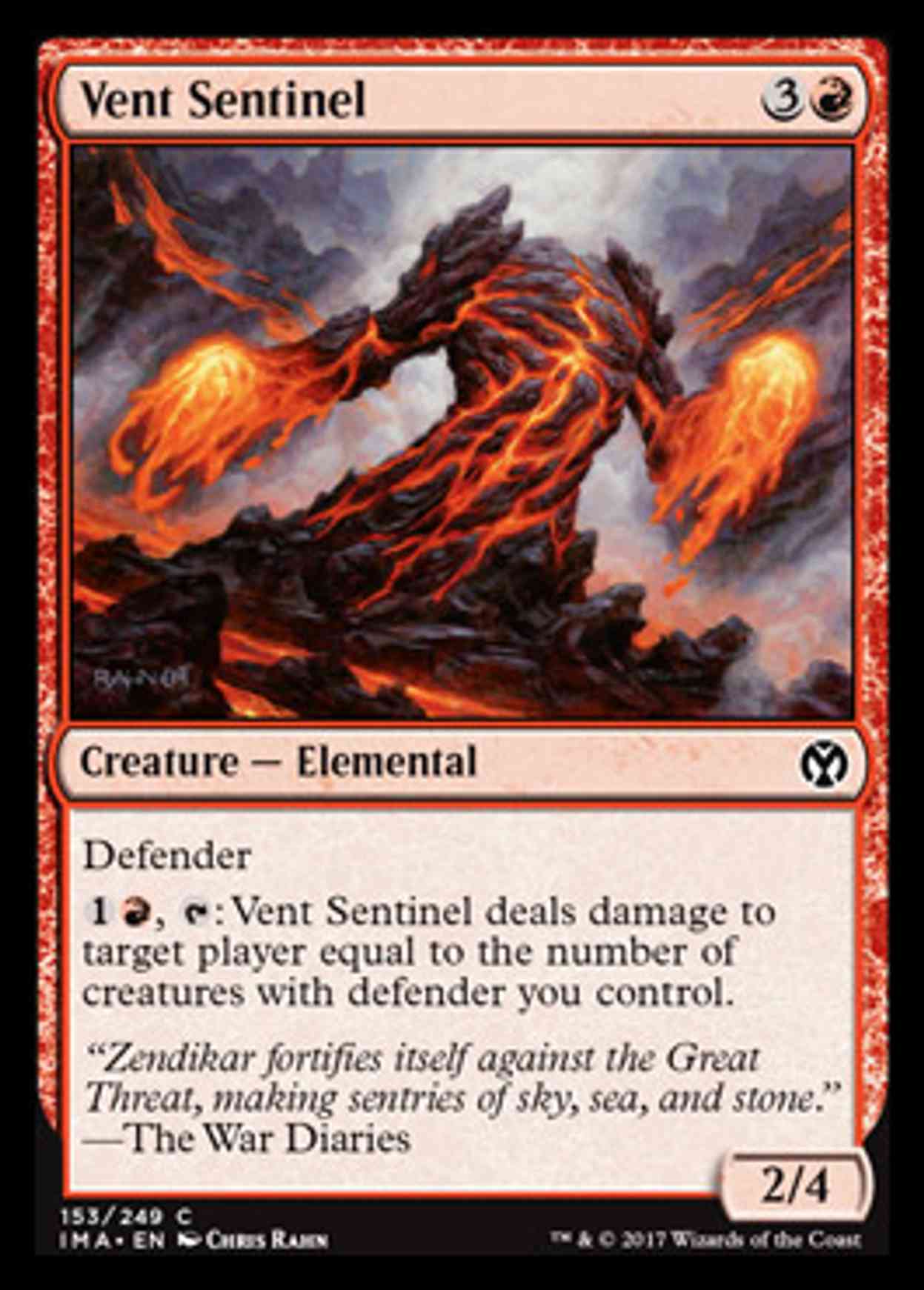 Vent Sentinel magic card front