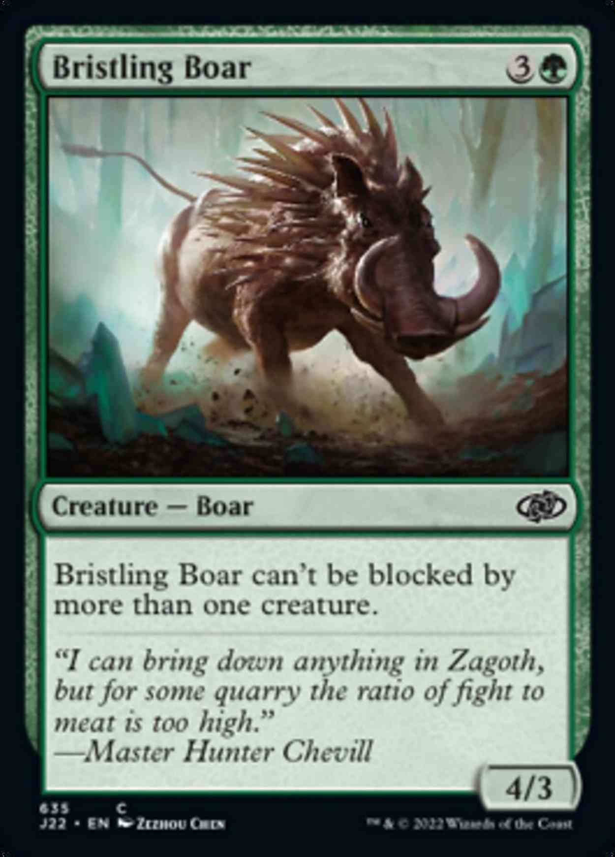 Bristling Boar magic card front