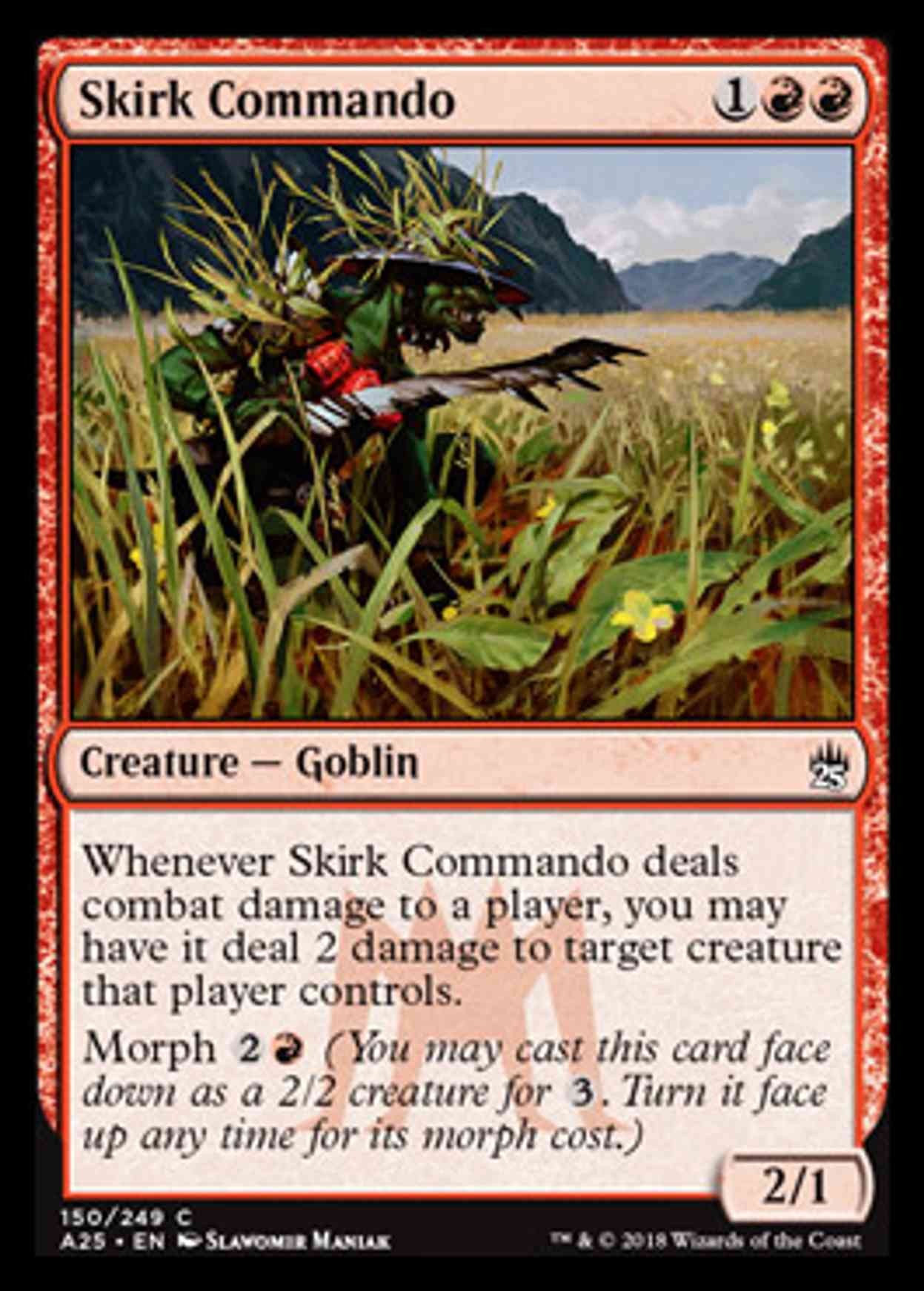 Skirk Commando magic card front