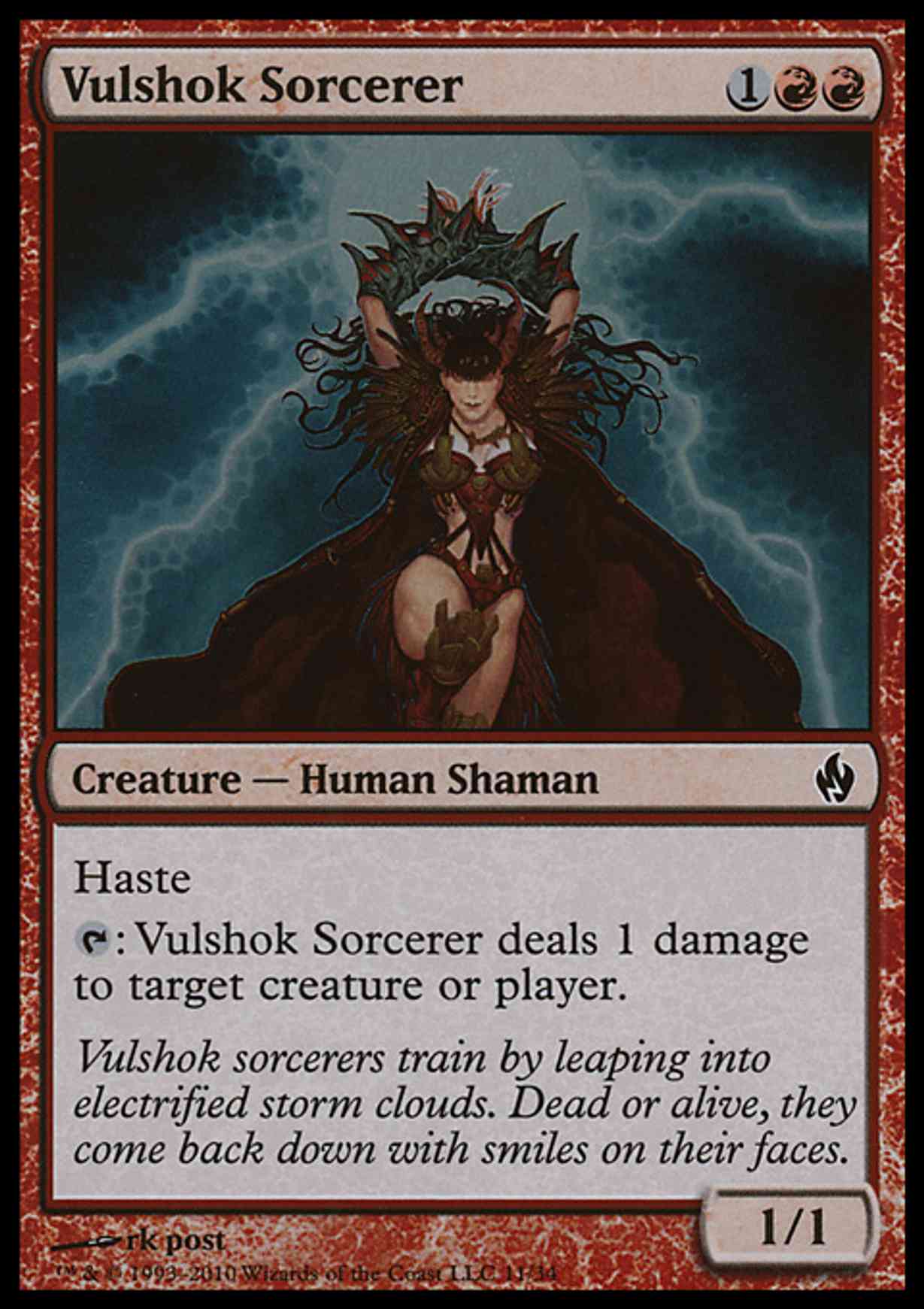 Vulshok Sorcerer magic card front
