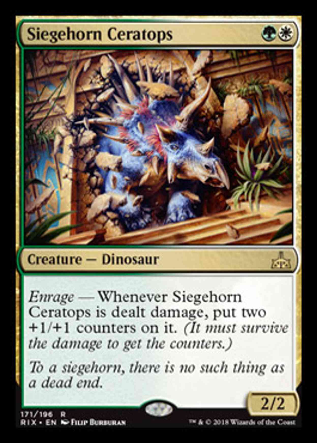 Siegehorn Ceratops magic card front