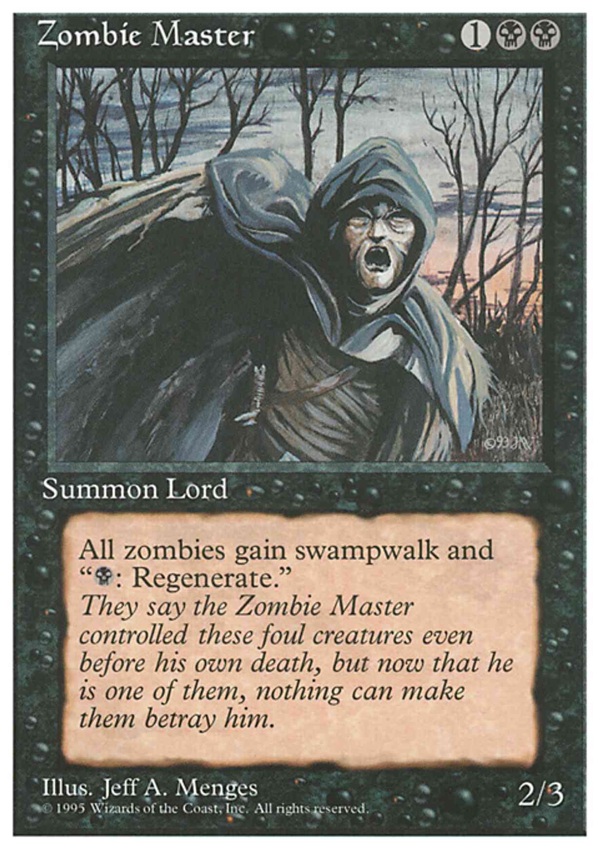 Zombie Master magic card front