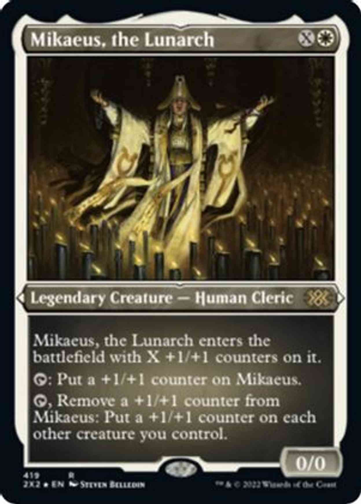 Mikaeus, the Lunarch (Foil Etched) magic card front