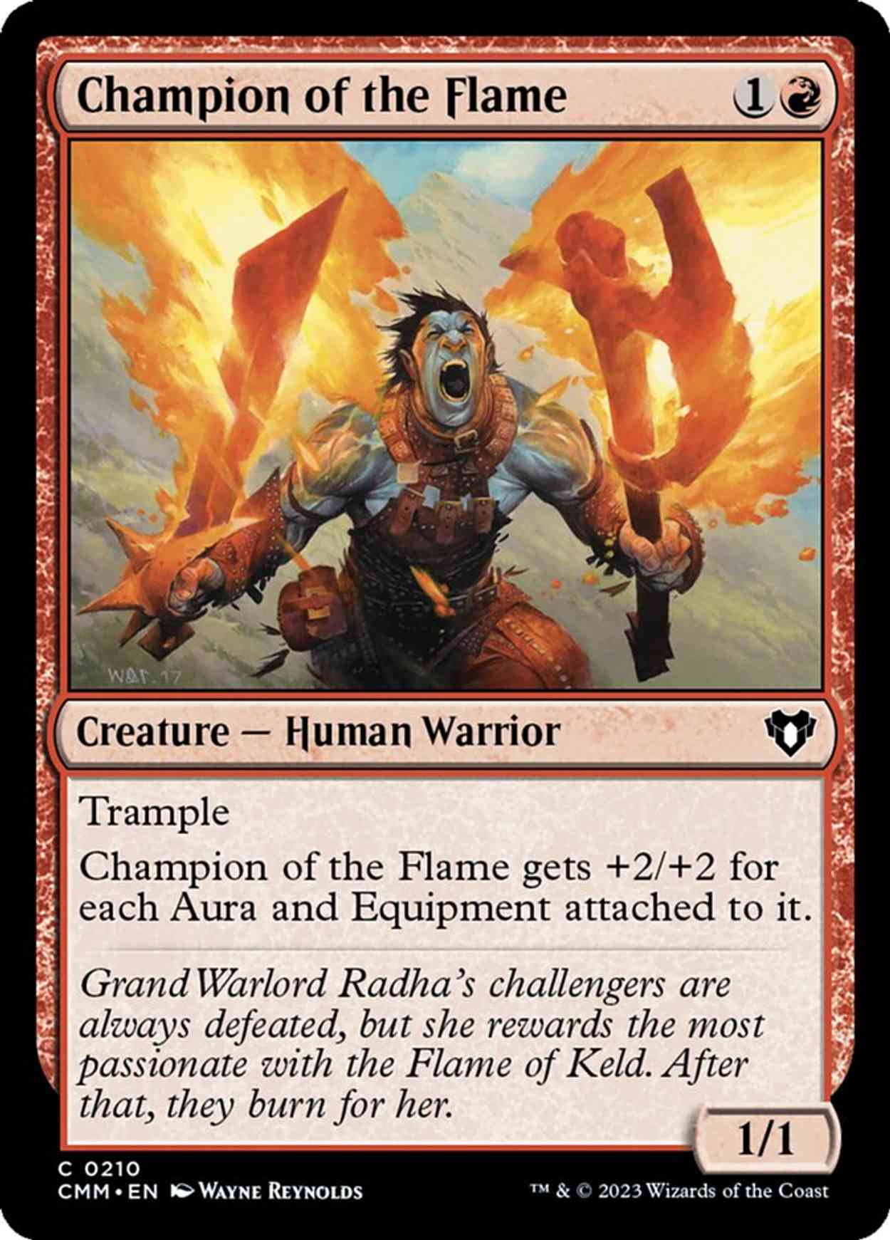 Champion of the Flame magic card front