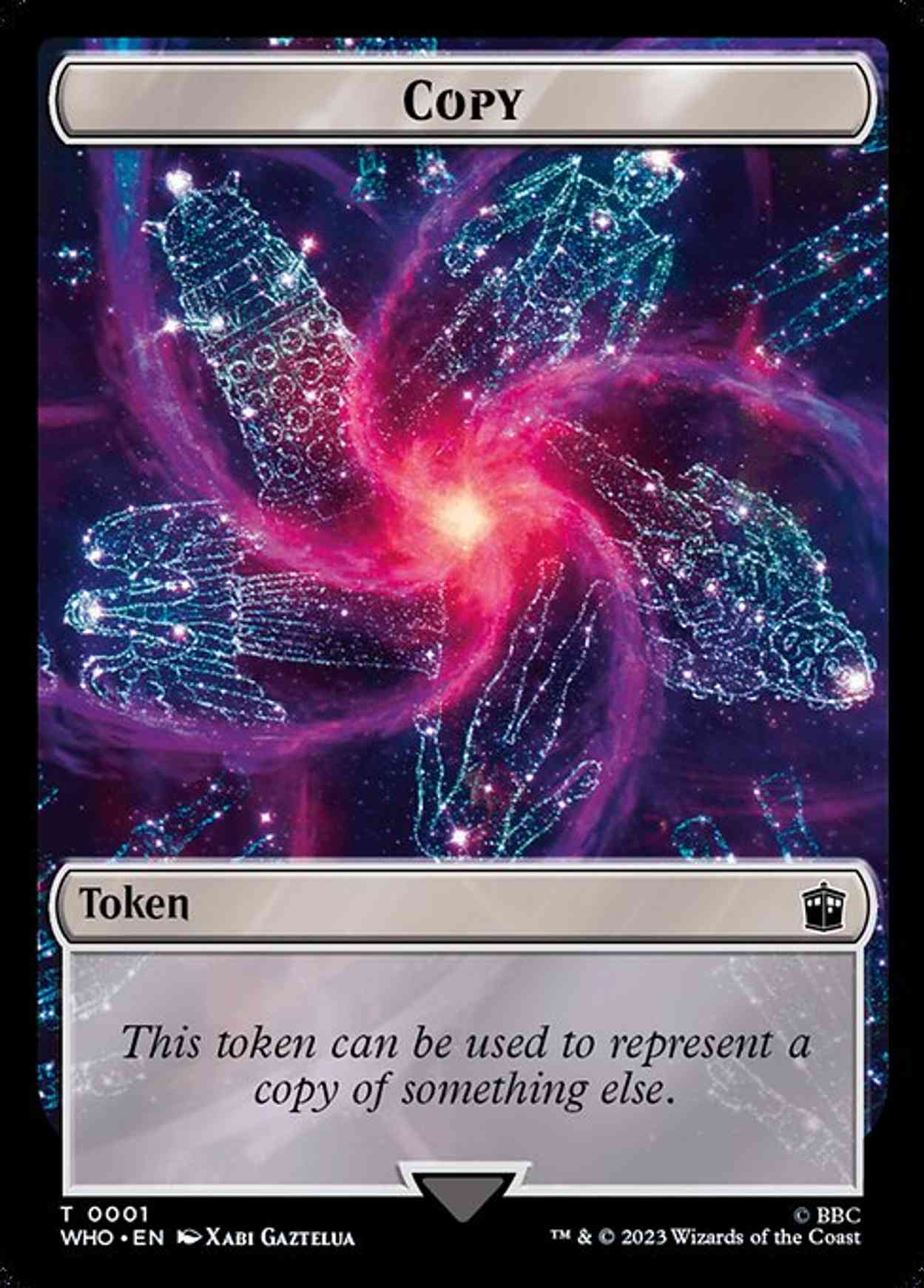 Copy // Alien Angel Double-Sided Token magic card front