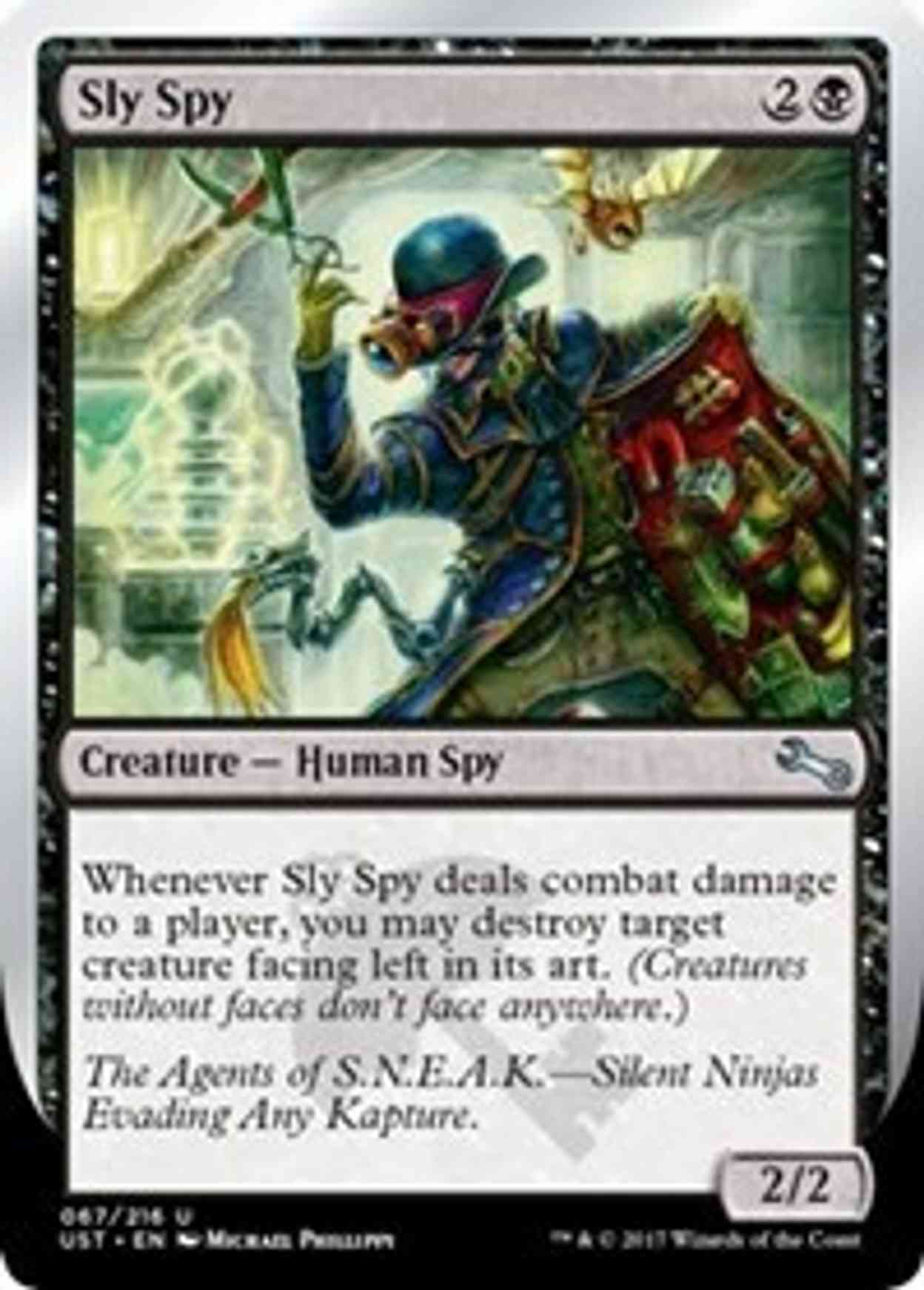 Sly Spy (B) magic card front