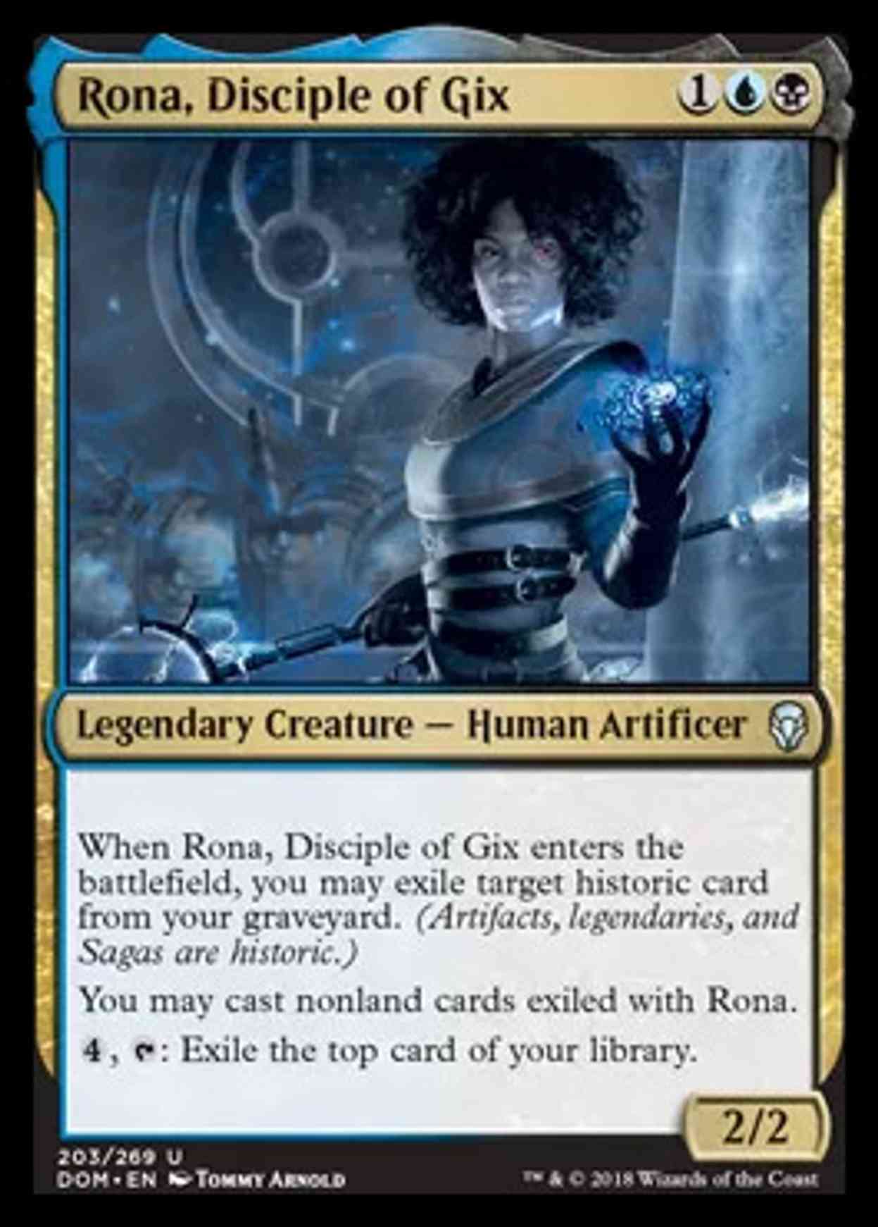 Rona, Disciple of Gix magic card front
