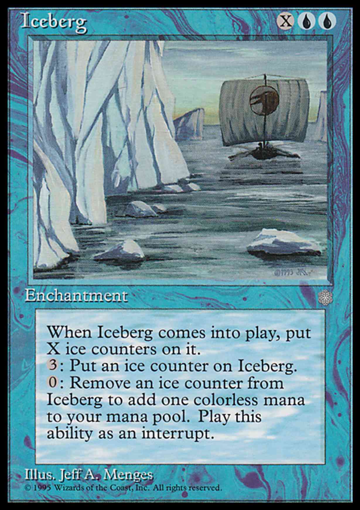 Iceberg magic card front