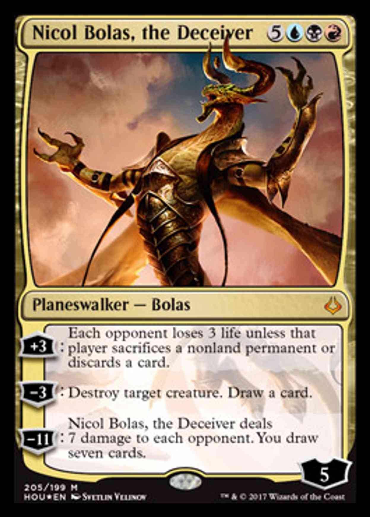 Nicol Bolas, the Deceiver magic card front