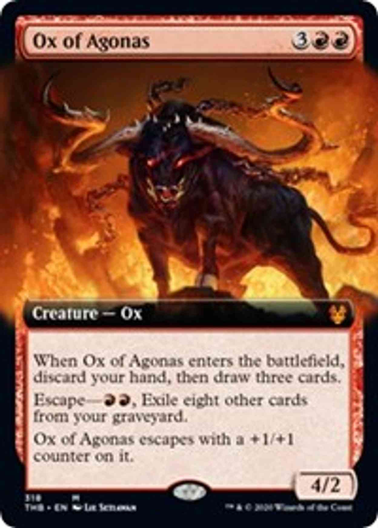 Ox of Agonas (Extended Art) magic card front